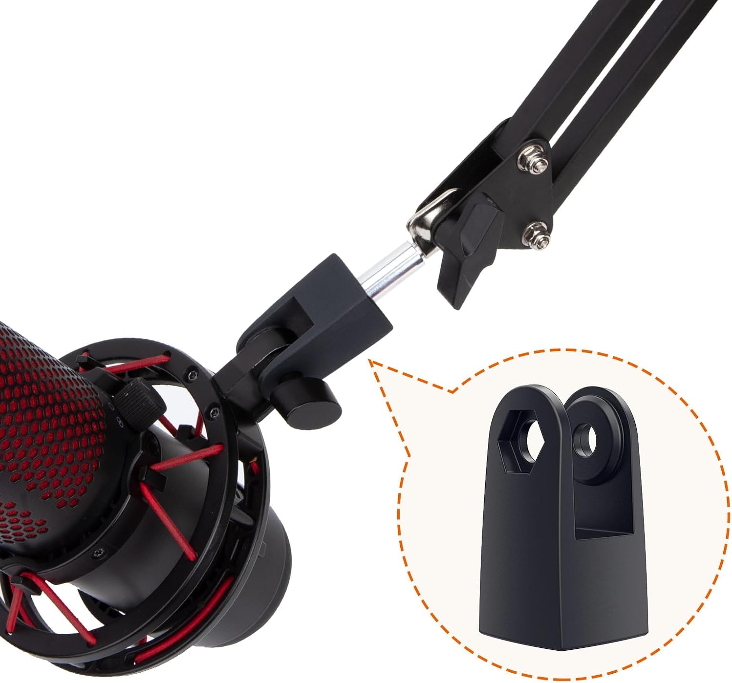 ADAPTADOR PARA MICRÓFONO SUNMON PARA HYPERX QUADCAST CON CONEXIÓN 3/8' - 3