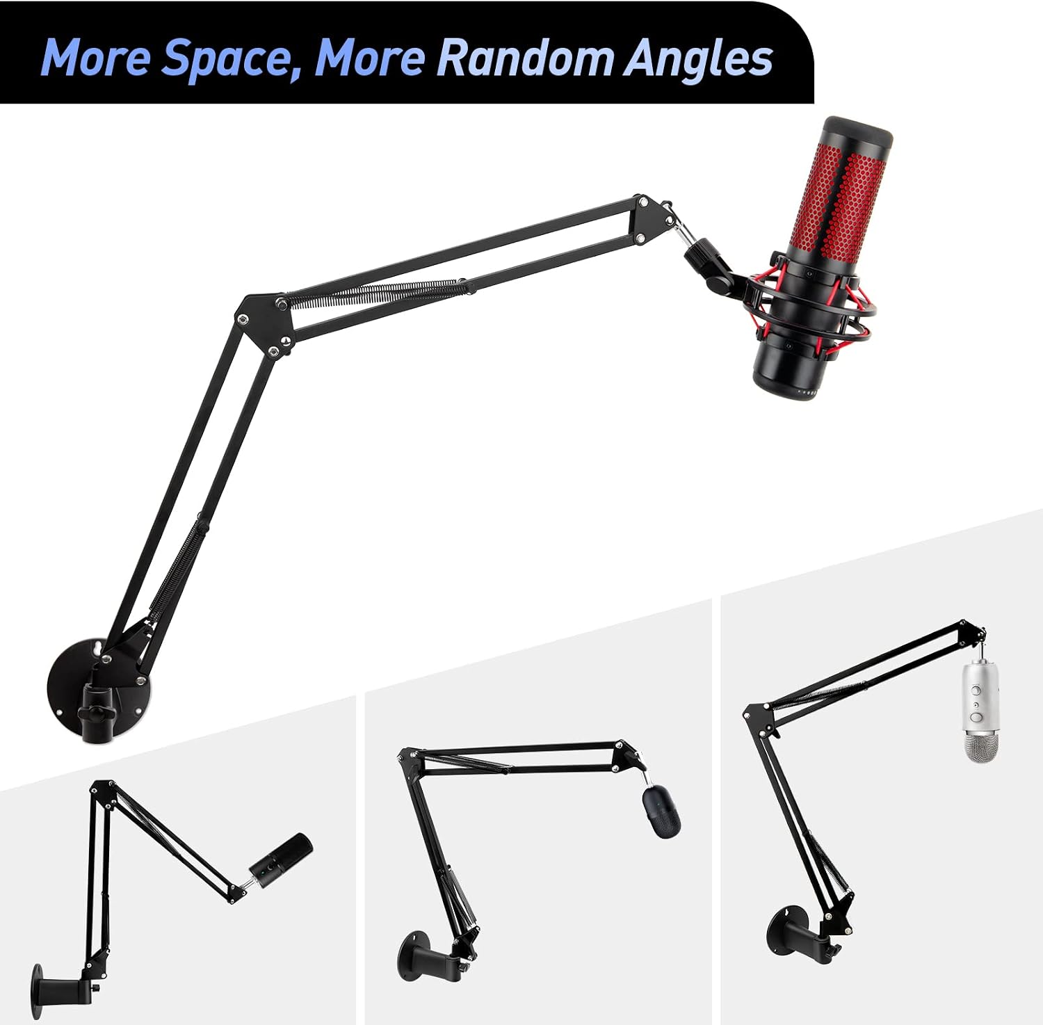 SOPORTE DE PARED PARA MICRÓFONO SUNMON BRAZO ARTICULADO METAL - 2