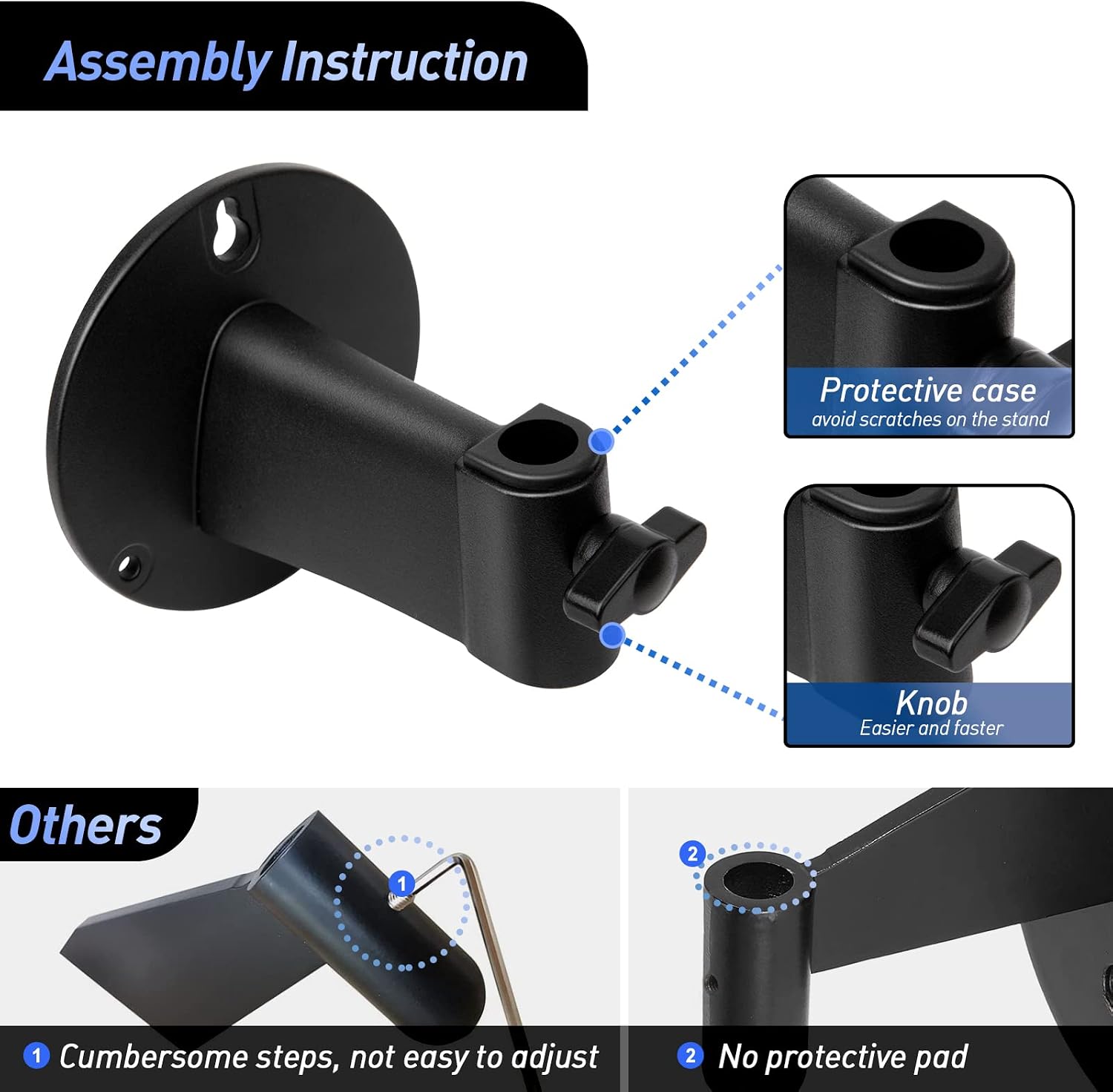 SOPORTE DE PARED PARA MICRÓFONO SUNMON BRAZO ARTICULADO METAL - 4