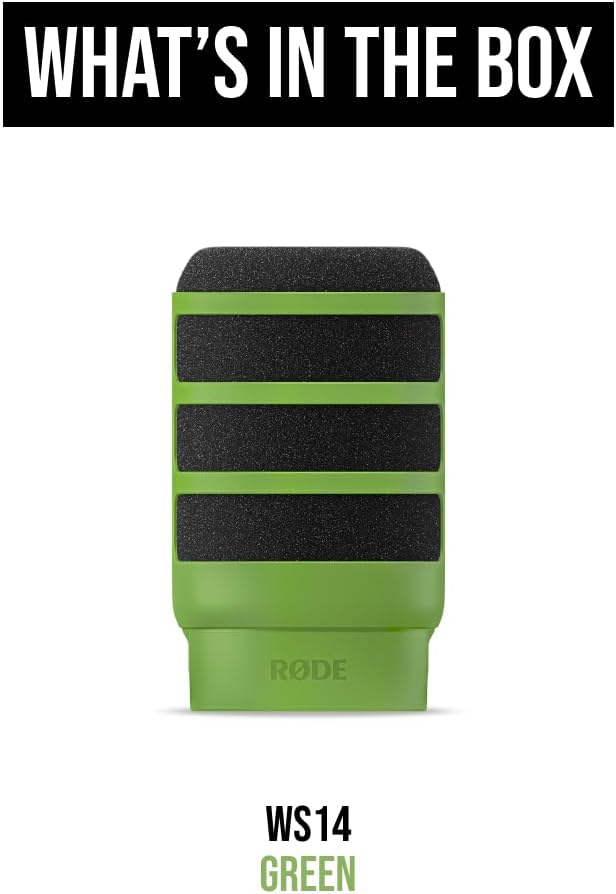 FILTRO ANTIPOP RØDE WS14 PARA PODMIC Y PODMIC USB VERDE - 5