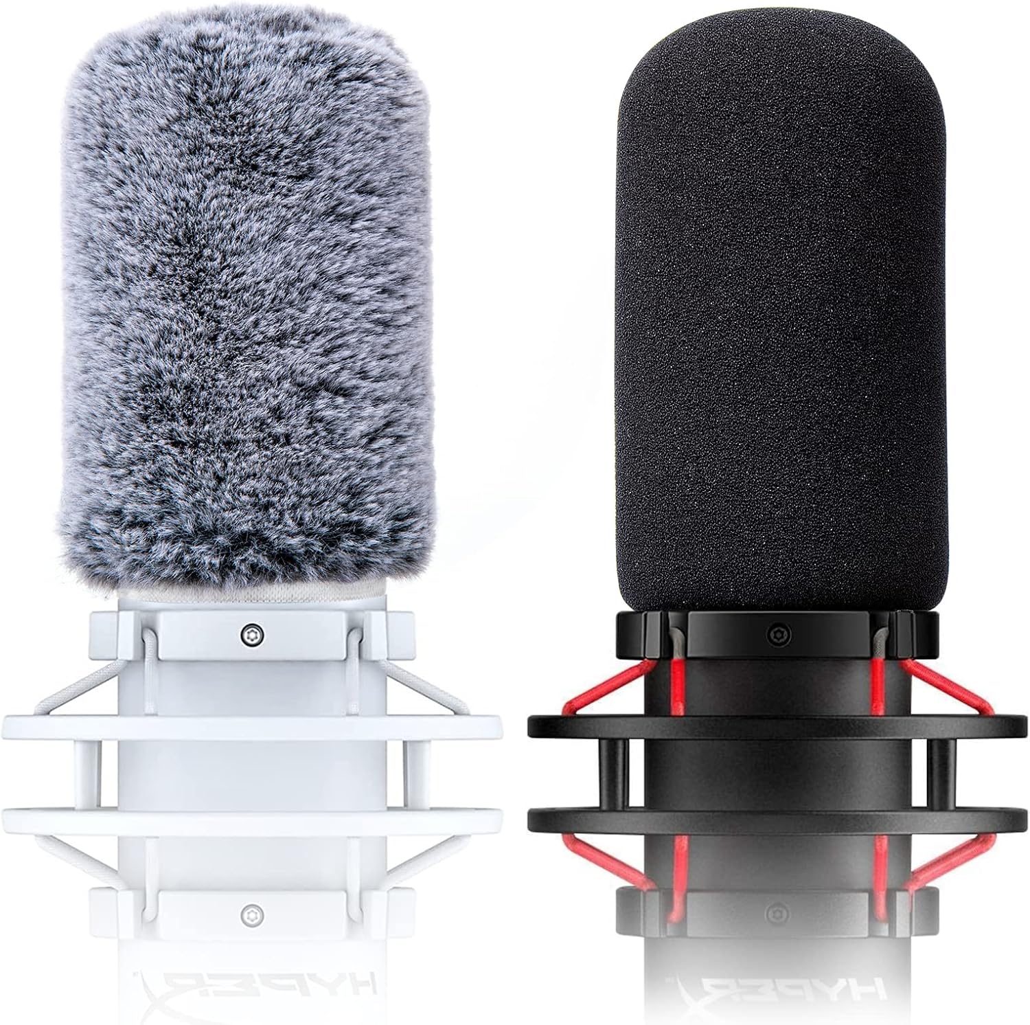 FILTRO ANTIPOP PARA MICRÓFONO SUNMON COMPATIBLE CON HYPERX QUADCAST S BLANCO 2 UNIDADES - 1