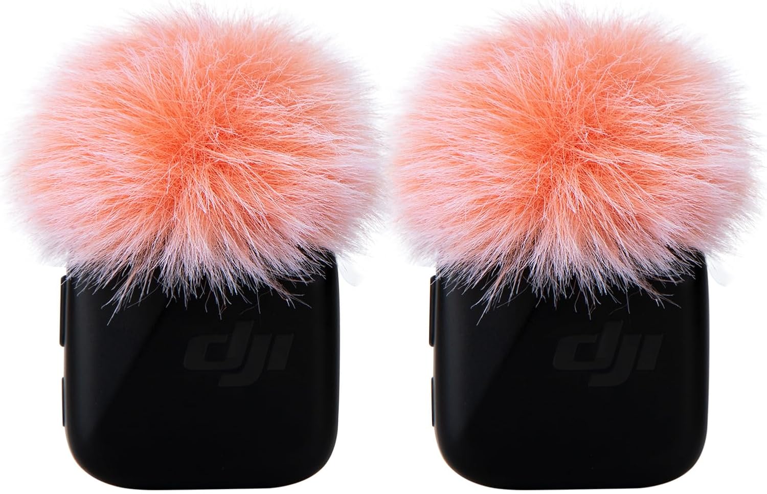 MICRÓFONO WIBOND PARA DJI MIC MINI PROTECTOR ANTIVIENTO PELUDO ROSA 2 UNIDADES - 1