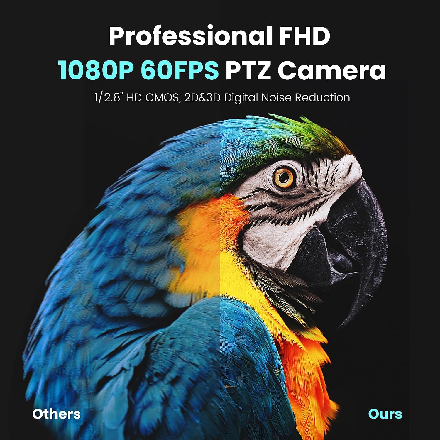 CÁMARA PTZ IUZEE NDI 30X ZOOM ÓPTICO 8X DIGITAL 1080P 60FPS HDMI USB3.0 LAN POE - 4