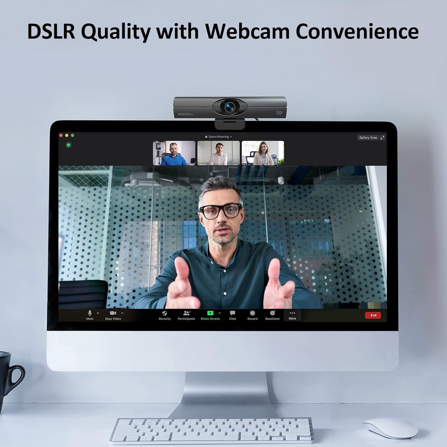 WEBCAM NEXIGO IRIS 4K CON SENSOR SONY 1/1.8' Y CONTROL REMOTO - 3