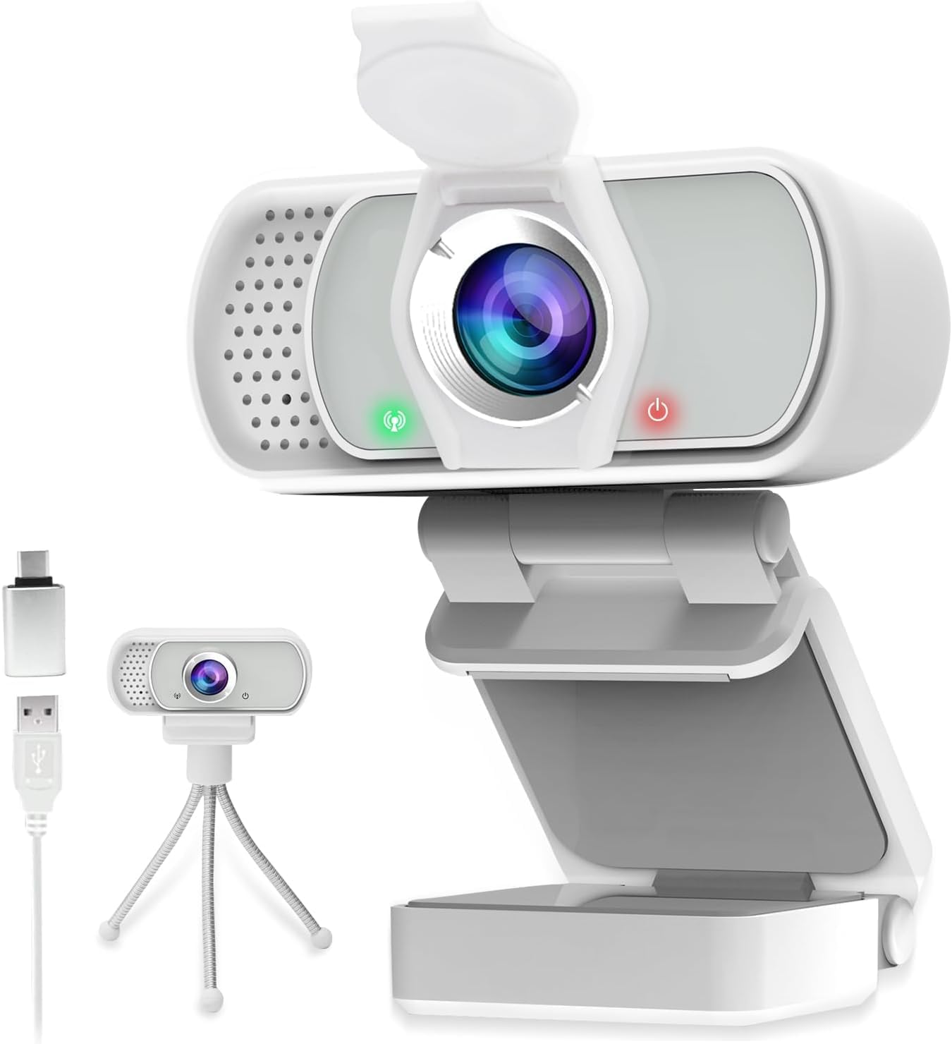WEBCAM ZIQIAN 4K 8MP CON MICRÓFONO Y MINI TRÍPODE - 5