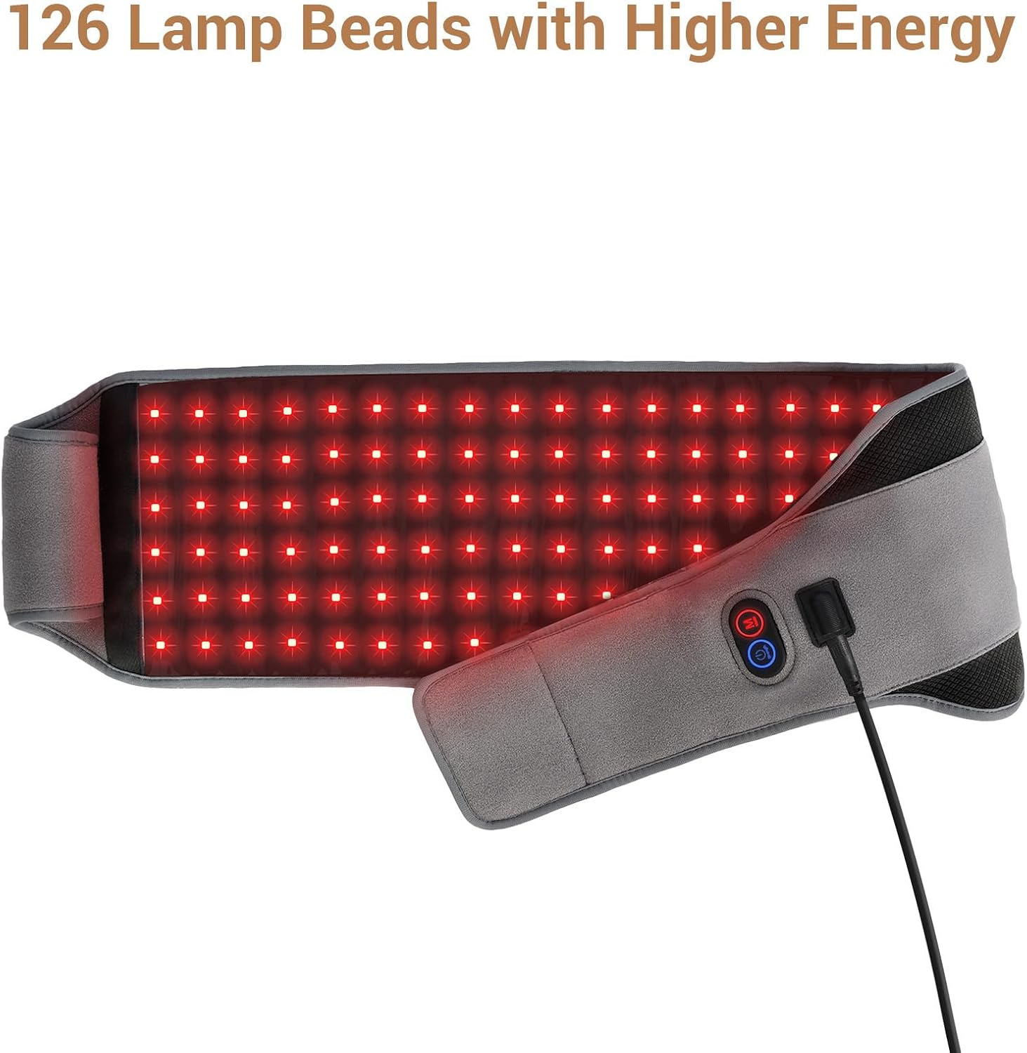 ALMOHADILLA TERAPÉUTICA COMFYTEMP RED LIGHT BELT CON 126 LEDS 660NM Y 850NM 22W CON CABLE - 4