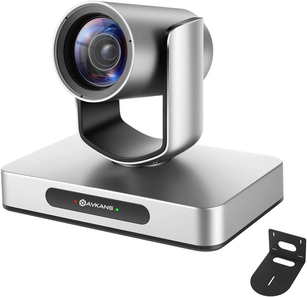 CÁMARA PTZ 4K HDMI NDI AVKANS 12X CON AUTO TRACKING AI PLATA - 1