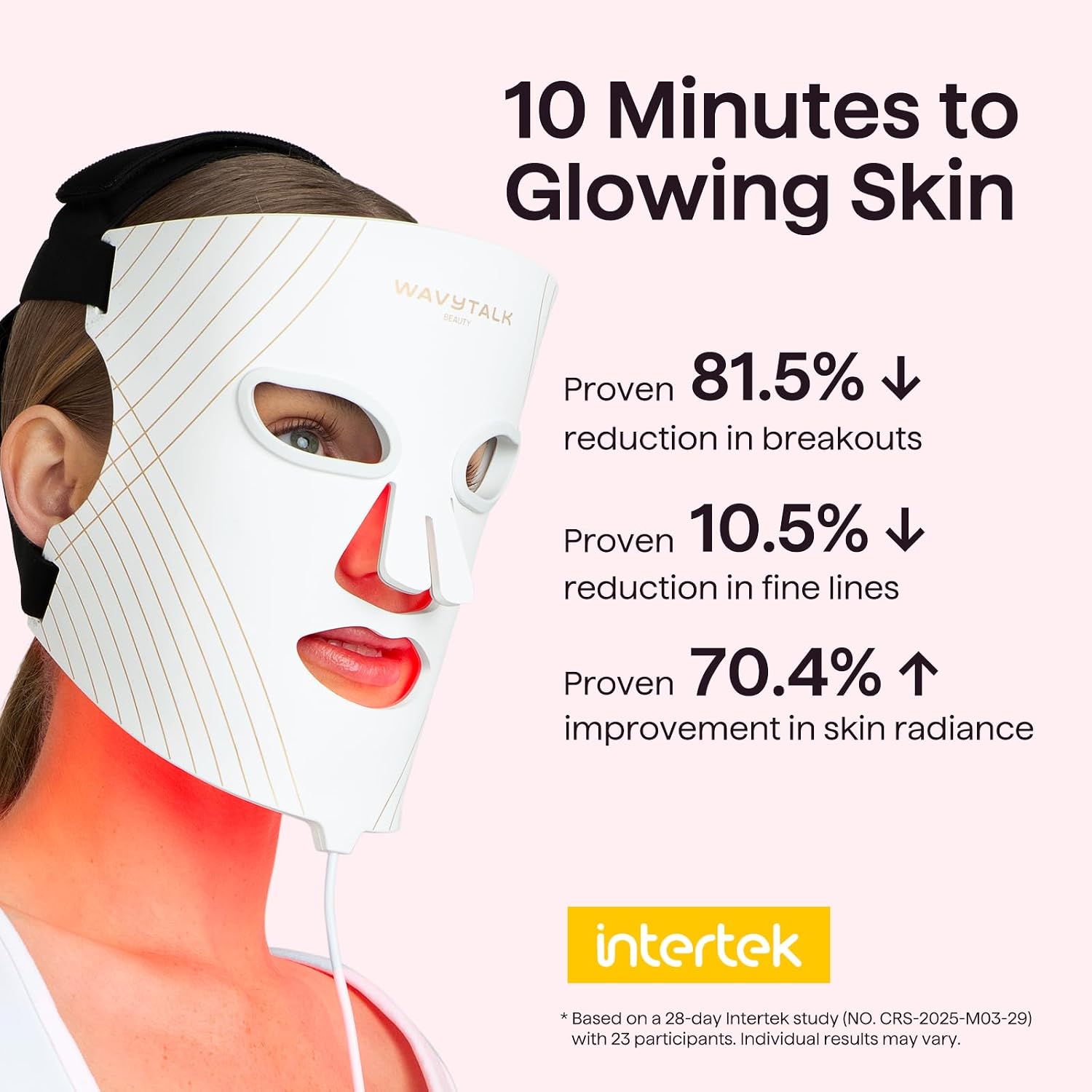 ALMOHADA TERAPÉUTICA WAVYTALK RED LIGHT THERAPY MASK BLANCO - 2
