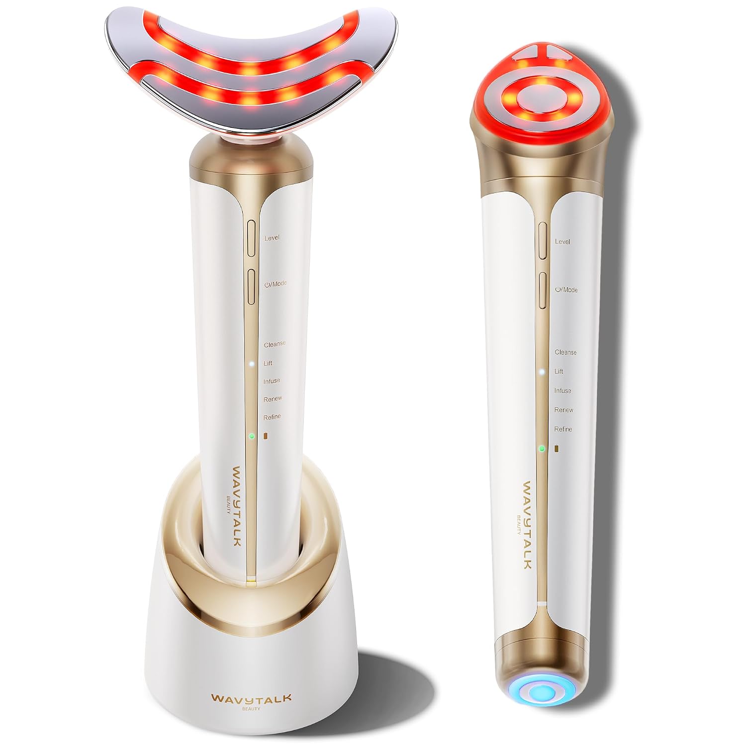 DISPOSITIVO FACIAL MICROCORRIENTE WAVYTALK SCULPT TIME ORO CHAMPÁN - 1