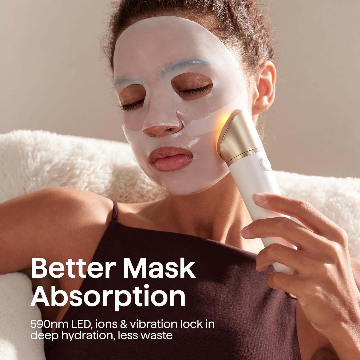 DISPOSITIVO FACIAL MICROCORRIENTE WAVYTALK SCULPT TIME ORO CHAMPÁN - 5