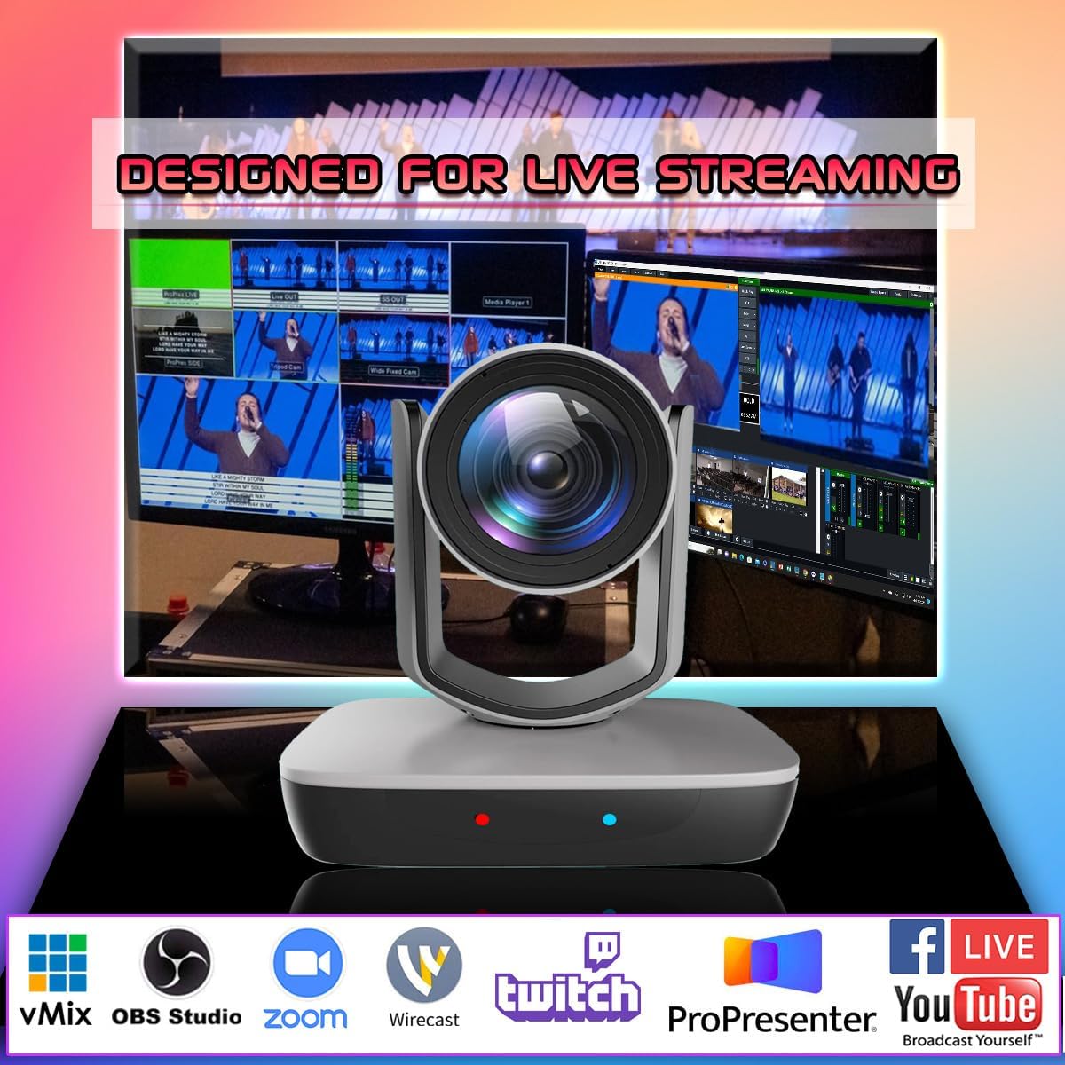 CÁMARA PTZ AVKANS AV-E20-NDI CON ZOOM 20X Y SALIDAS 3G-SDI HDMI USB - 3