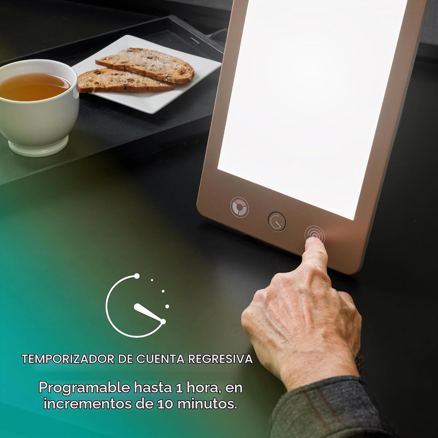 LÁMPARA DE TERAPIA DE LUZ VERILUX HAPPYLIGHT LUXE 10,000 LUX SIN UV - 4