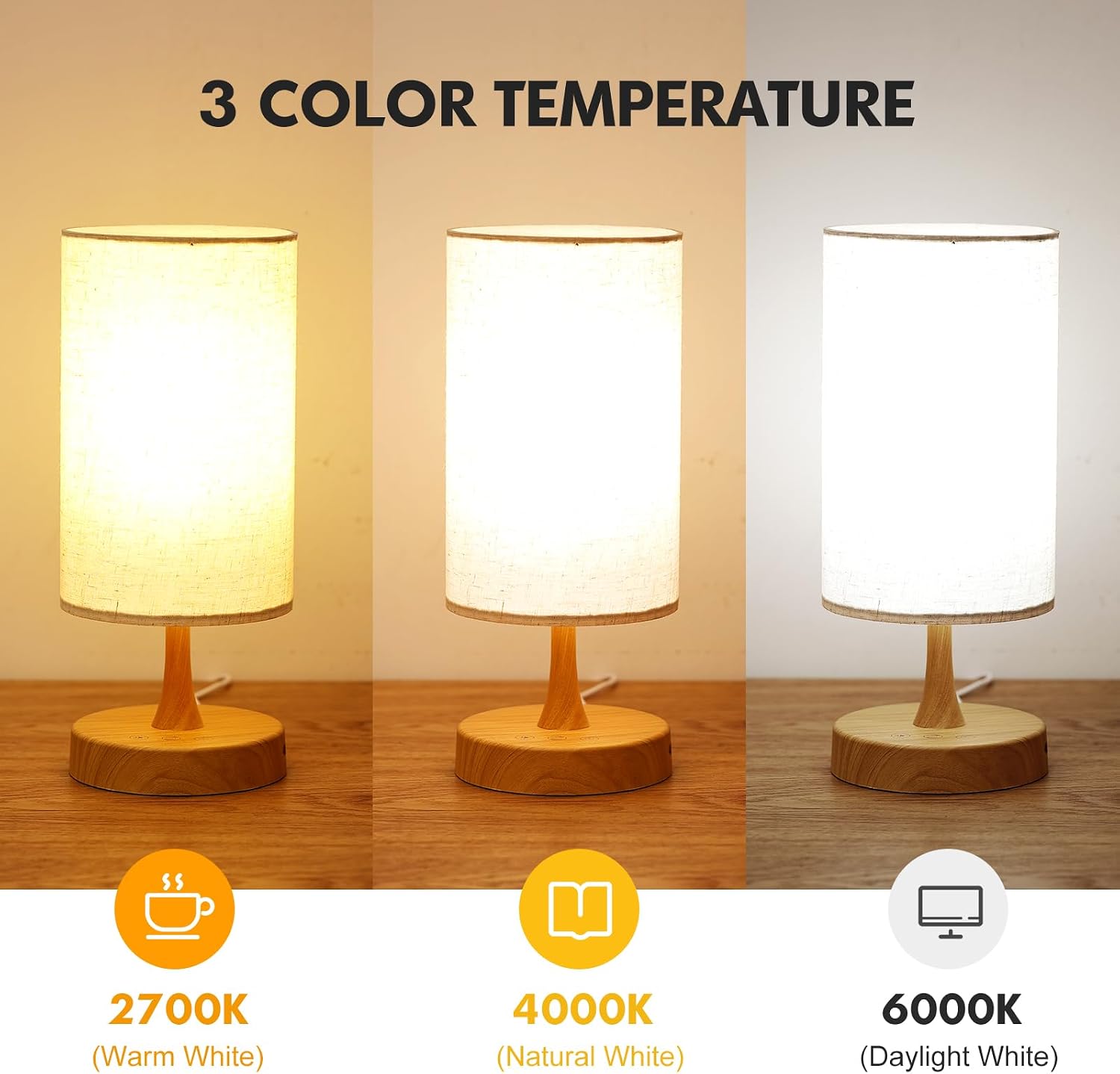 LÁMPARA DE TERAPIA DE LUZ CAROMOLLY 10000 LUX CON CONTROL REMOTO Y 3 TEMPERATURAS DE COLOR - 3