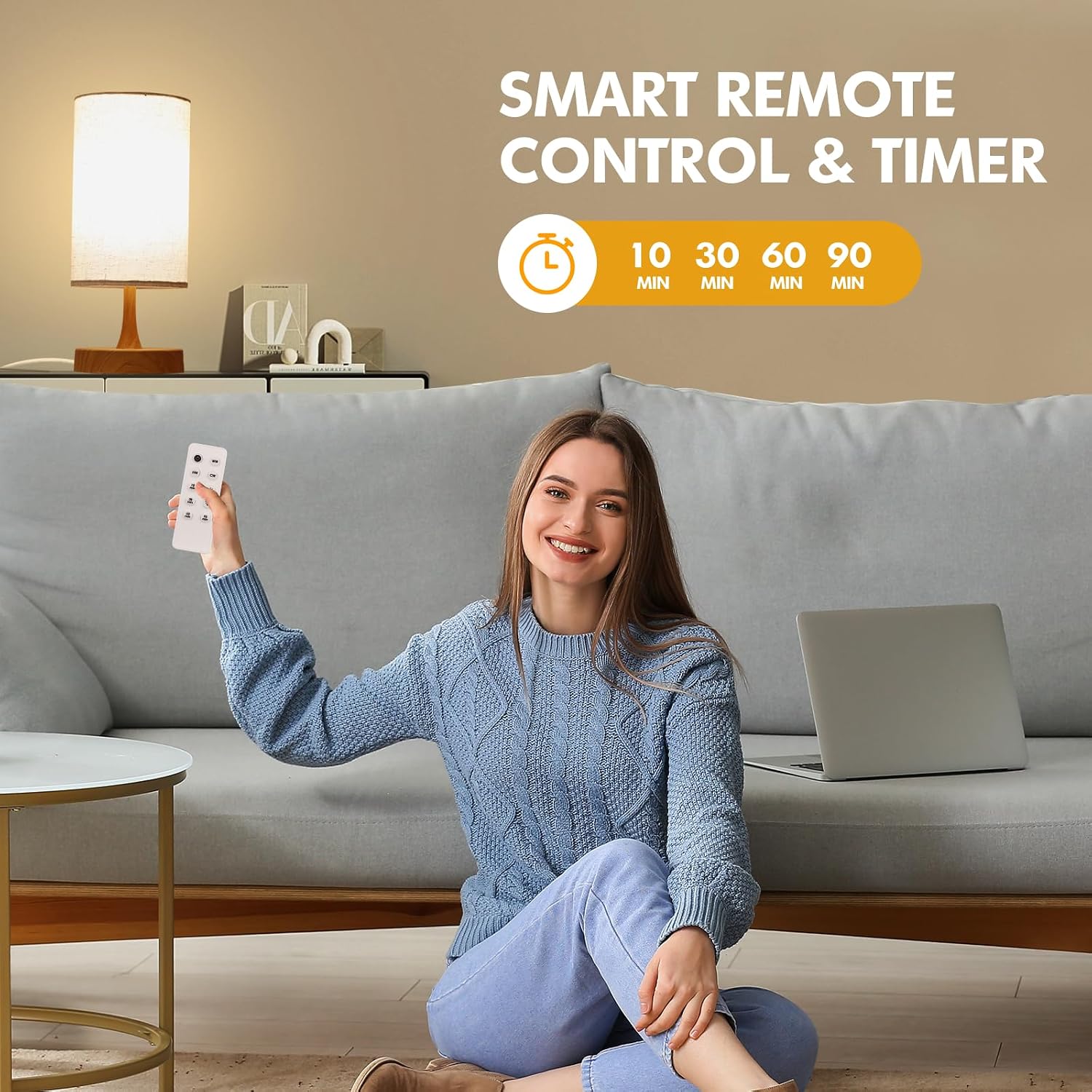 LÁMPARA DE TERAPIA DE LUZ CAROMOLLY 10000 LUX CON CONTROL REMOTO Y 3 TEMPERATURAS DE COLOR - 5