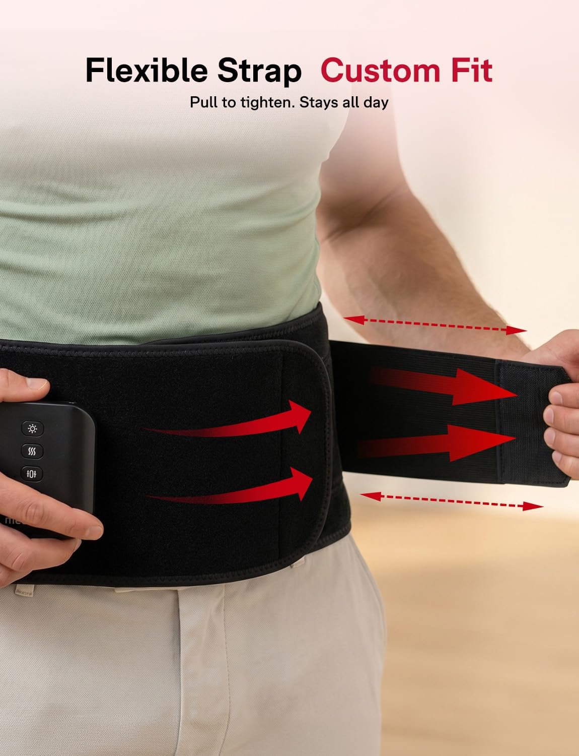 ALMOHADILLA TERAPÉUTICA MEDISANA RED LIGHT THERAPY CINTURÓN 3 EN 1 SIN CABLES - 5