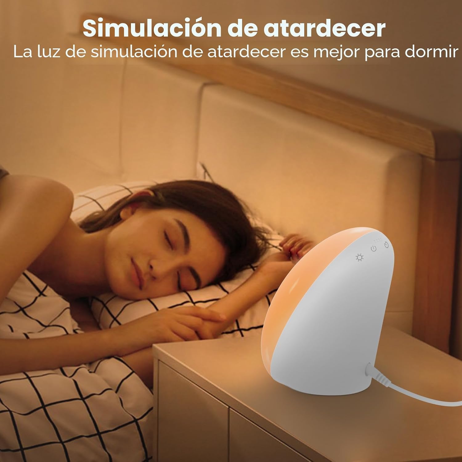 LÁMPARA DE LUZ SOLAR LASTAR 10,000 LUX CON 4 TEMPERATURAS DE COLOR Y 5 NIVELES DE BRILLO - 4