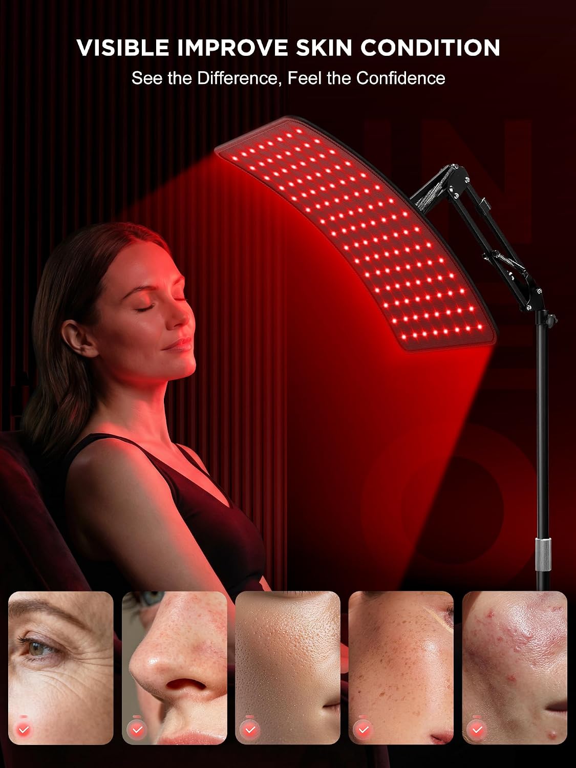 ALMOHADA TERAPÉUTICA INTEO LÁMPARA DE TERAPIA DE LUZ ROJA E INFRARROJA PARA ROSTRO Y CUERPO - 3