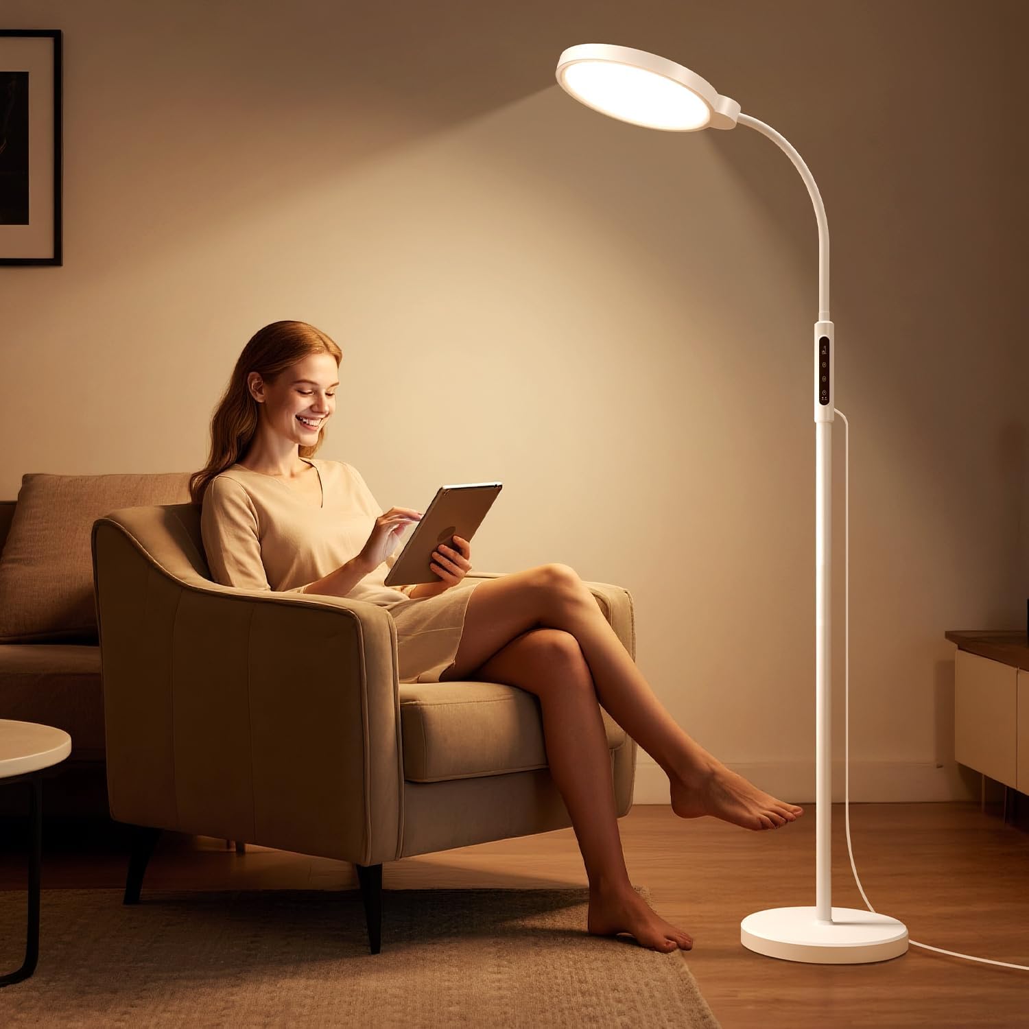 LÁMPARA DE TERAPIA DE LUZ MORFONE 11000 LUX CON CONTROL TÁCTIL Y REMOTO - 1