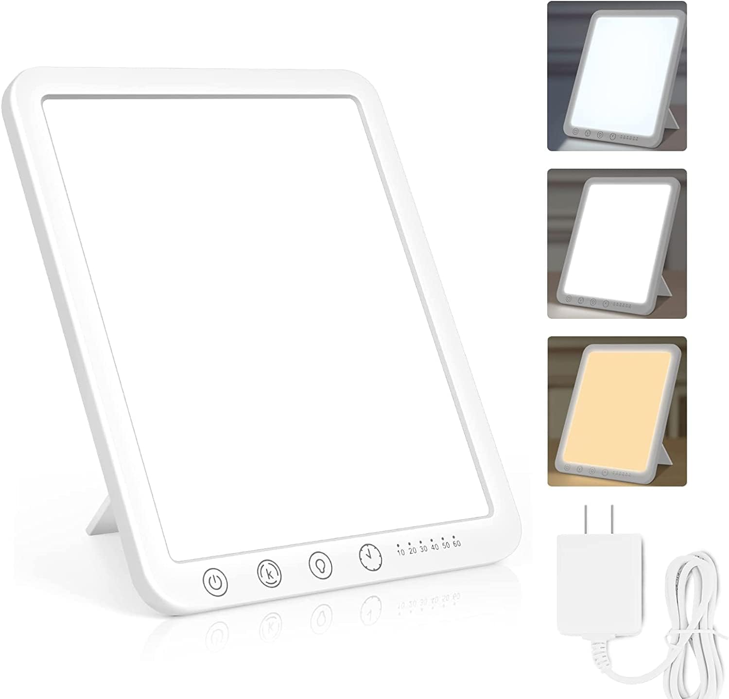 LÁMPARA DE TERAPIA DE LUZ SOTIPEVS 15000 LUX SIN UV CON 3 TEMPERATURAS DE COLOR Y 6 TEMPORIZADORES - 1