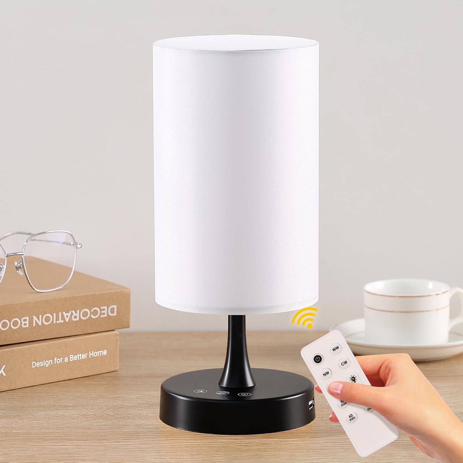 LÁMPARA DE TERAPIA DE LUZ CAROMOLLY 10000 LUX CON CONTROL REMOTO BASE NEGRA PANTALLA BLANCA - 2