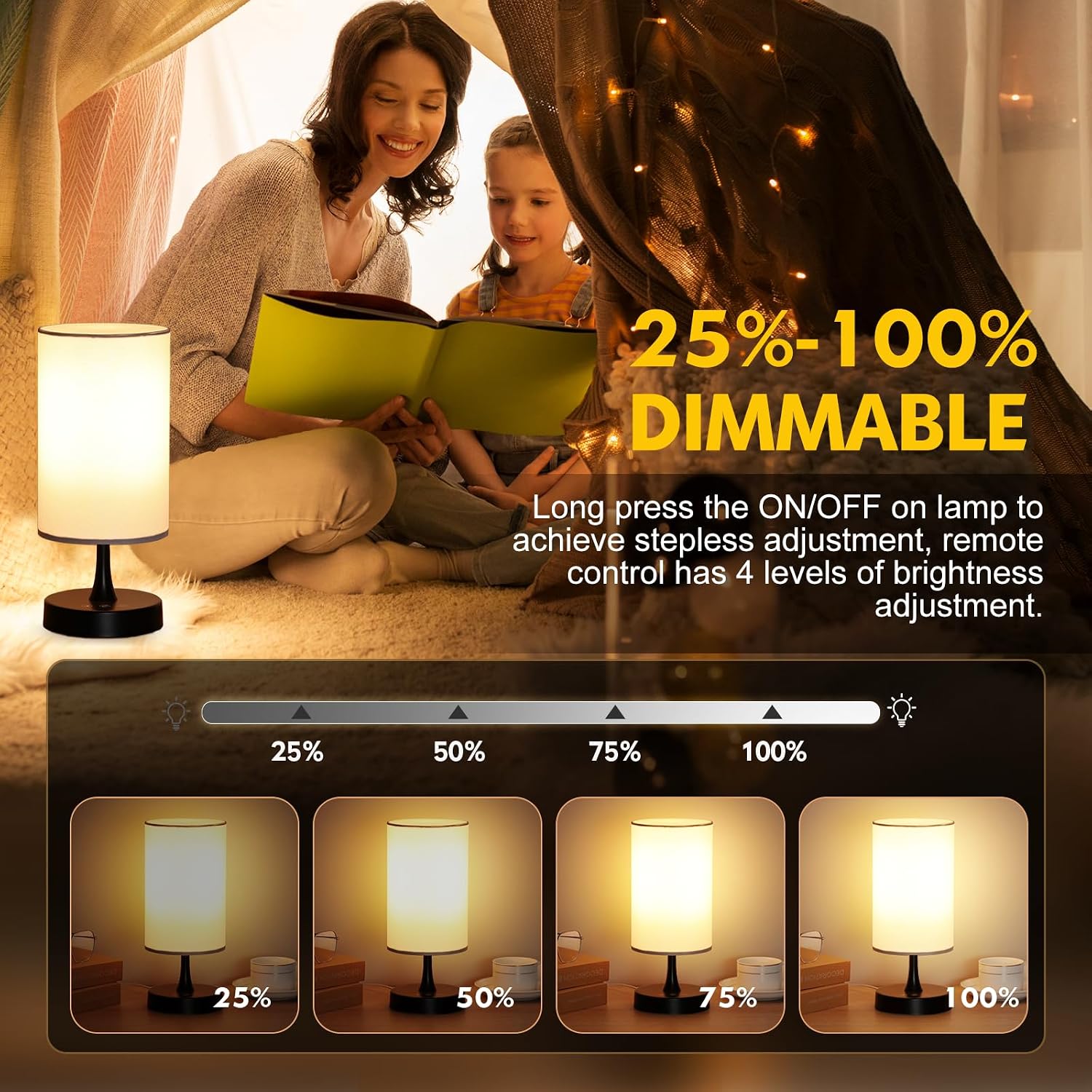 LÁMPARA DE TERAPIA DE LUZ CAROMOLLY 10000 LUX CON CONTROL REMOTO BASE NEGRA PANTALLA BLANCA - 5