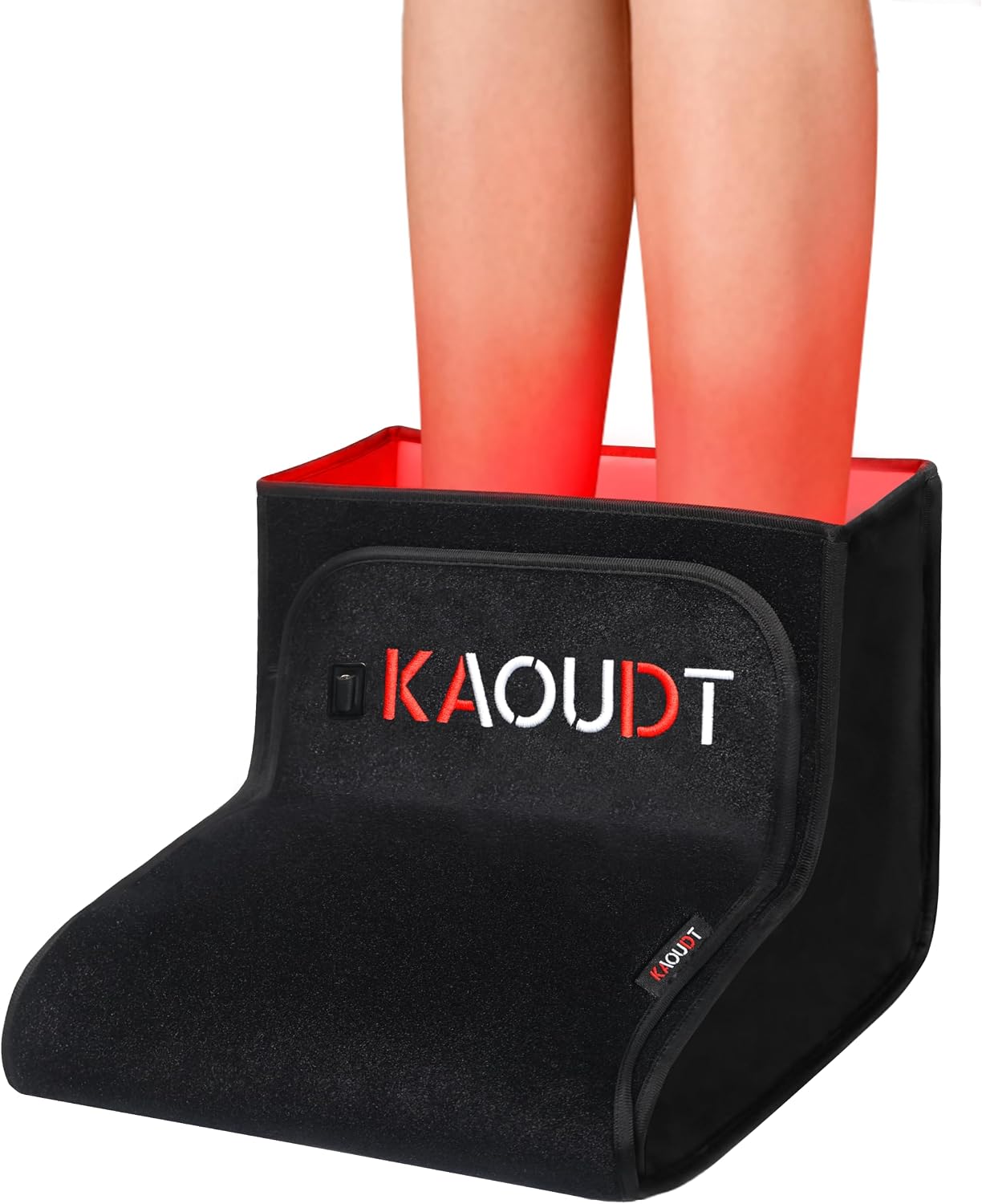 ALMOHADILLA TERAPÉUTICA KAOUDT PARA NEUROPATÍA EN PIES CON LUZ ROJA MÉDICA NEGRA - 1
