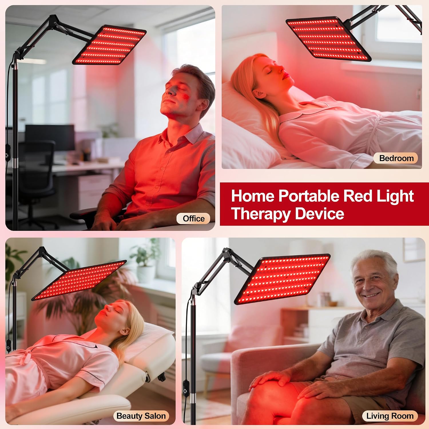 LÁMPARA DE TERAPIA DE LUZ ROJA MORFONE TRI-WAVELENGTH 660NM, 850NM, 940NM - 5