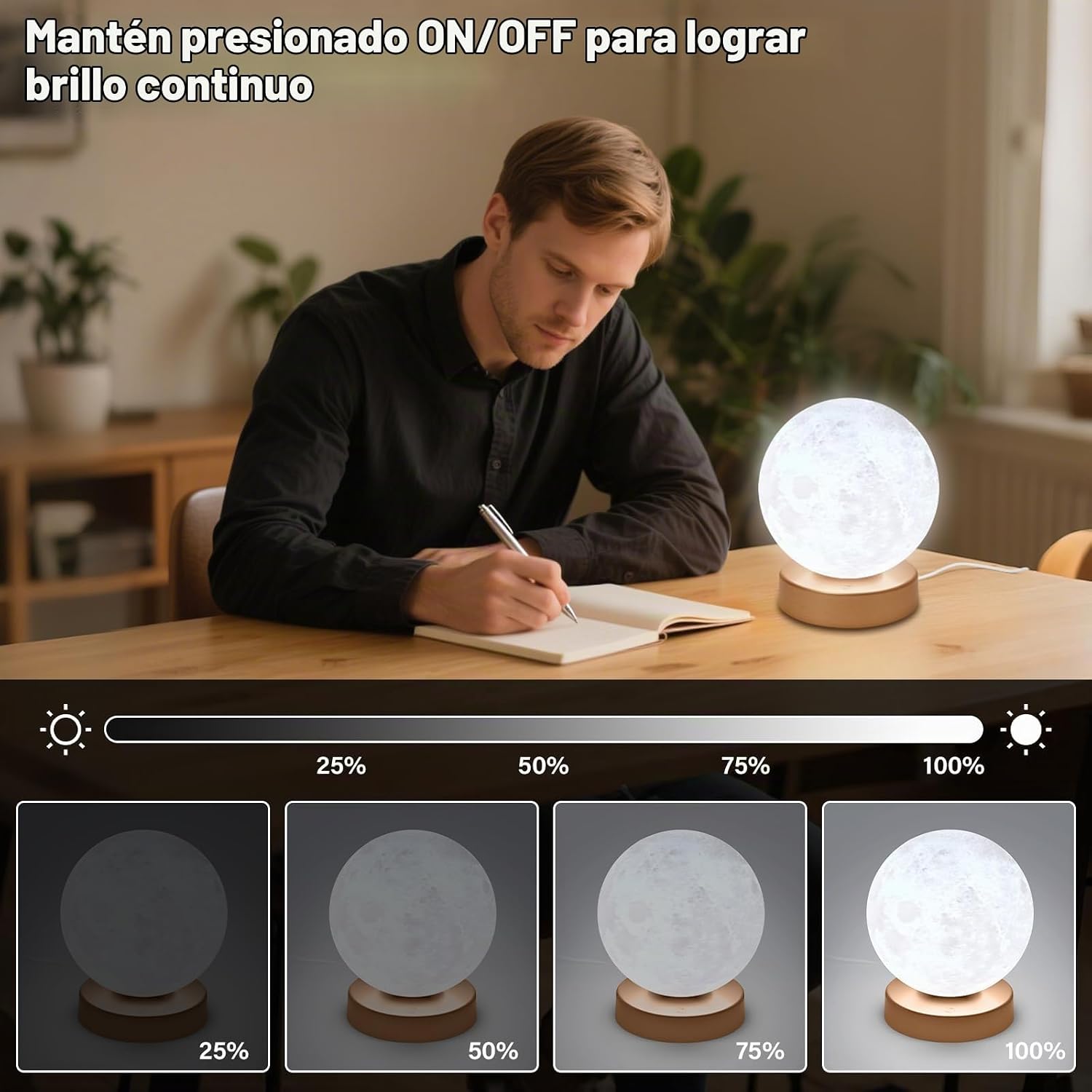 LÁMPARA DE TERAPIA DE LUZ DORAUBIA 10000 LUX CON CONTROL REMOTO Y 3 TEMPERATURAS DE COLOR - 3