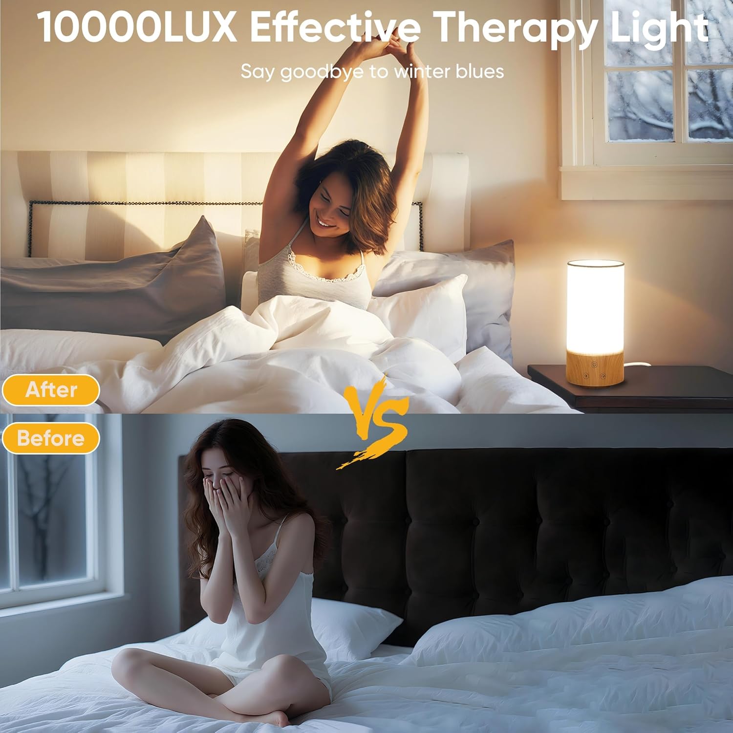 LÁMPARA DE TERAPIA DE LUZ CAROMOLLY HAPPY LAMP 10,000 LUX CON 3 TEMPERATURAS DE COLOR Y 5 NIVELES DE BRILLO - 5