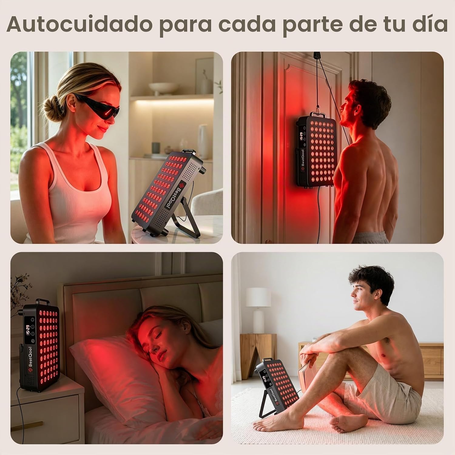 PANEL DE TERAPIA DE LUZ ROJA BESTQOOL BQ60 105W 660NM Y 850NM - 5