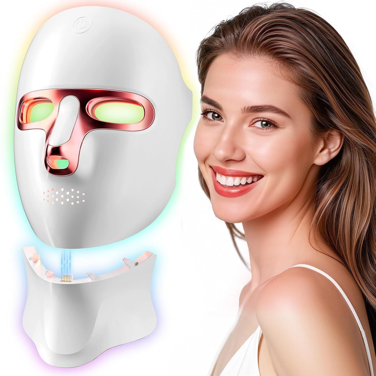 ALMOHADA TERAPÉUTICA TINKOOLA MÁSCARA FACIAL LED DE TERAPIA DE LUZ ROJA INFRARROJA - 1