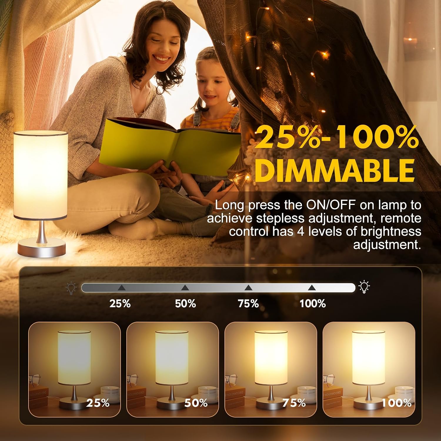 LÁMPARA DE TERAPIA DE LUZ CAROMOLLY 10000 LUX CON CONTROL REMOTO BASE PLATEADA PANTALLA BLANCA - 5