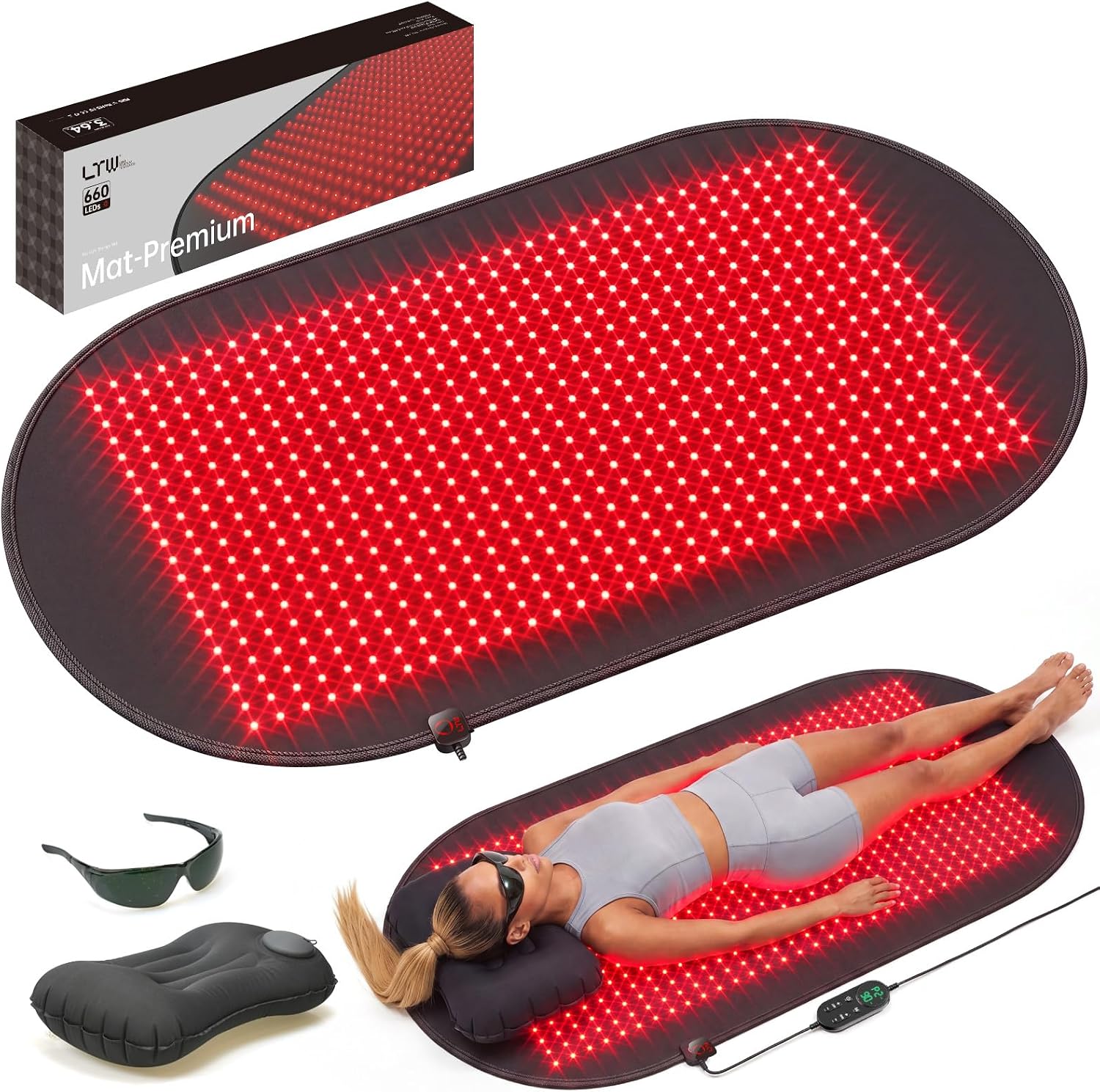 ALMOHADILLA TERAPÉUTICA LTW FLAGSHIP 660 LEDS PARA TERAPIA DE LUZ ROJA 119X65 CM - 1