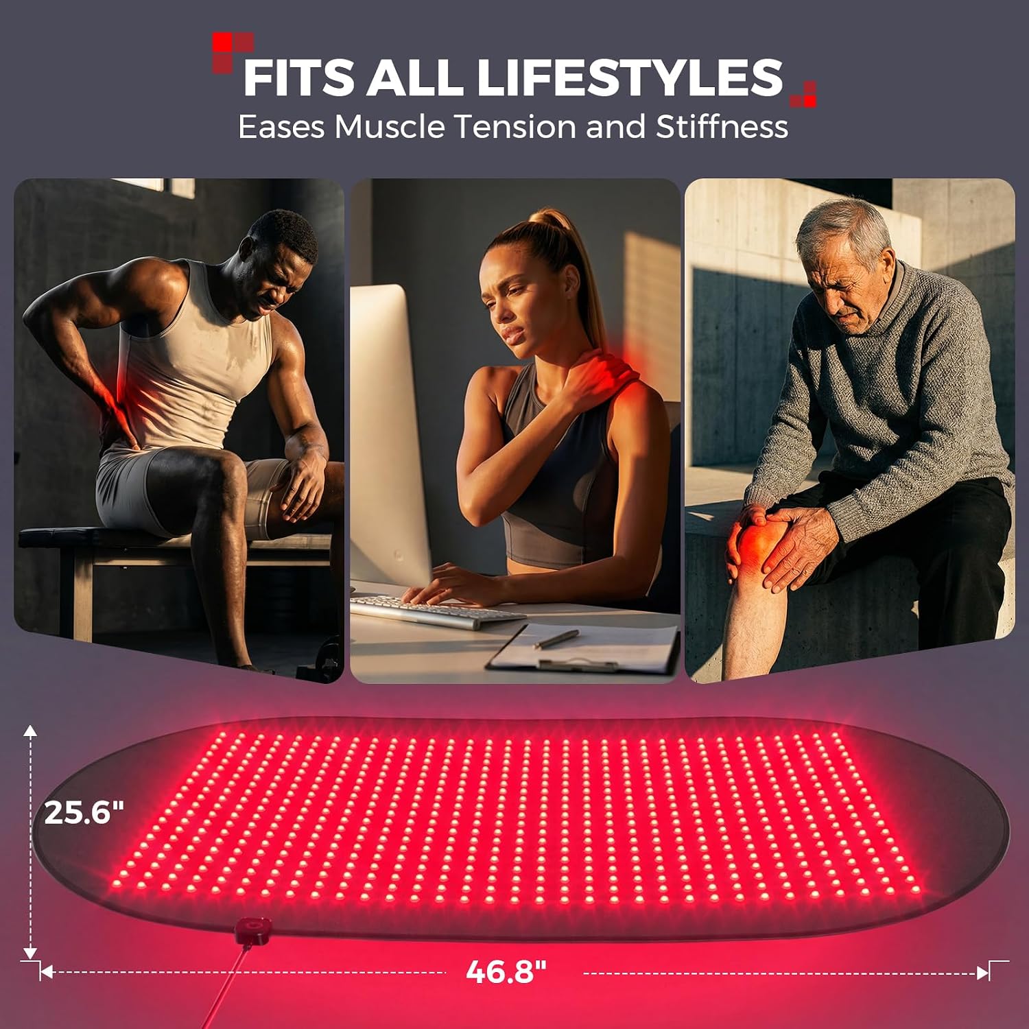 ALMOHADILLA TERAPÉUTICA LTW FLAGSHIP 660 LEDS PARA TERAPIA DE LUZ ROJA 119X65 CM - 5
