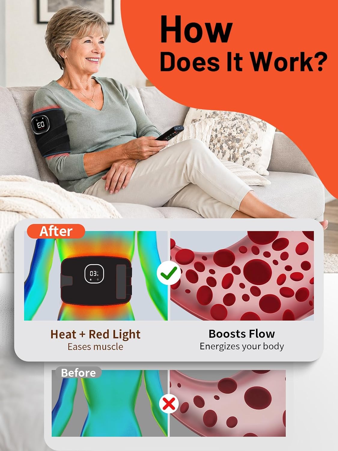 ALMOHADILLA TERAPÉUTICA HALIDODOHEALTH RED LIGHT THERAPY 15X7.1 PULGADAS AZUL - 5