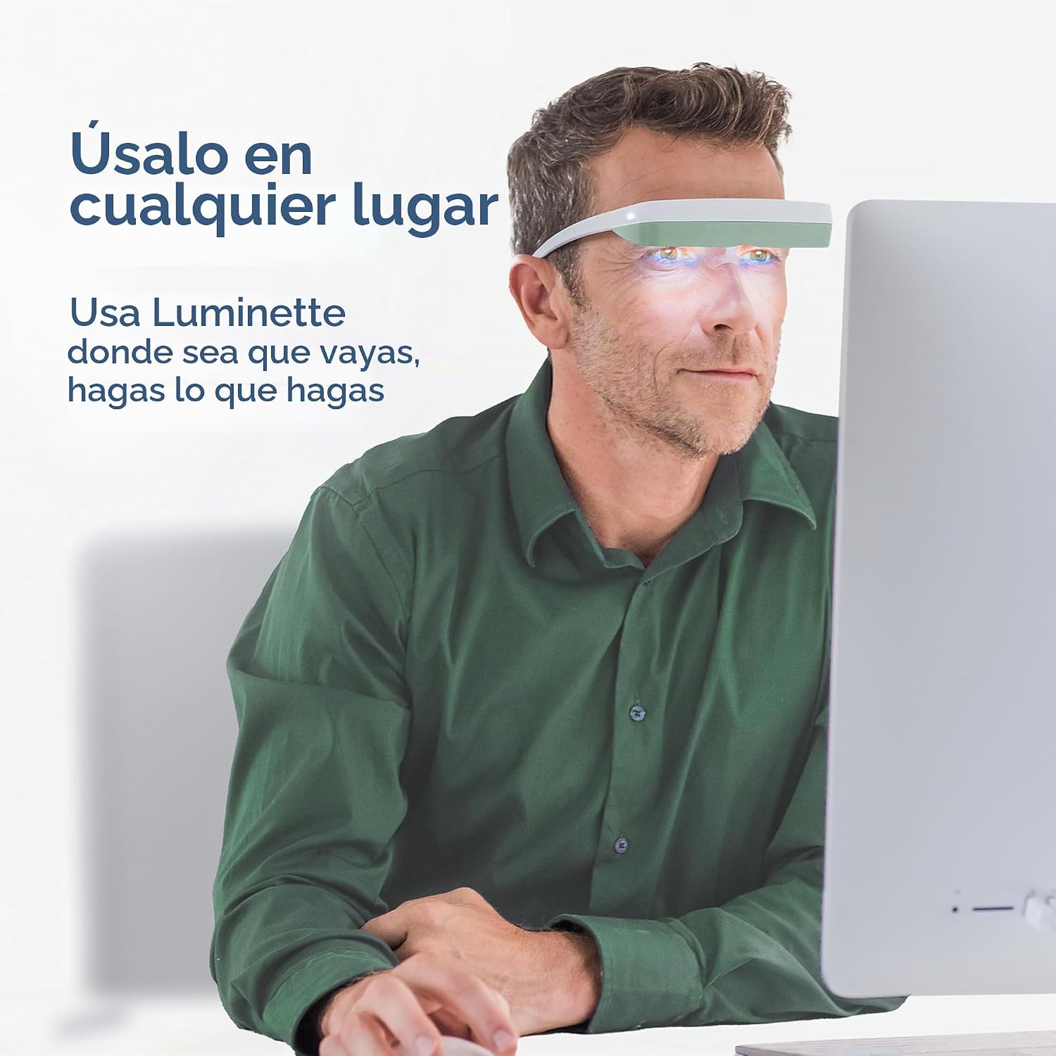 ALMOHADA TERAPÉUTICA LUMINETTE 3 LIGHT THERAPY GLASSES VERDE - 3