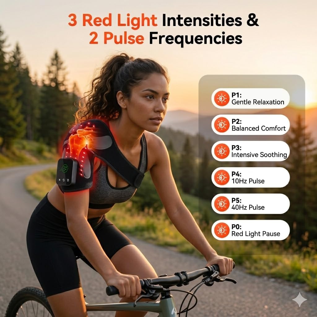 ALMOHADILLA TERAPÉUTICA RICIAL RED LIGHT THERAPY PARA RODILLA Y ARTICULACIONES 5000MAH NEGRA - 3