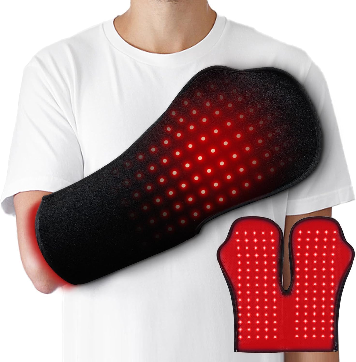 ALMOHADILLA TERAPÉUTICA DEERBABA RED LIGHT THERAPY PARA MANOS 16.5X7.8 PULGADAS - 1