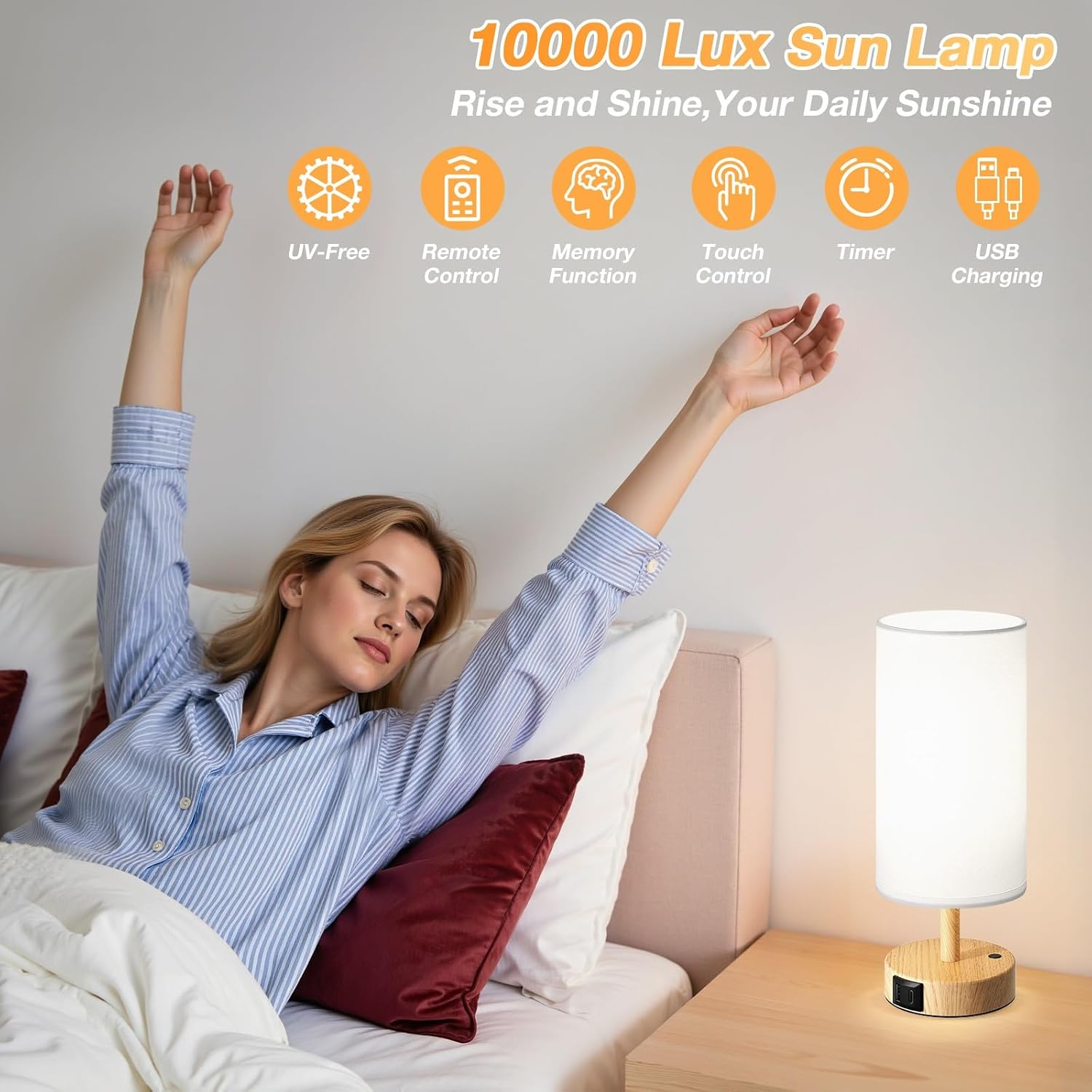 LÁMPARA DE TERAPIA DE LUZ DICOOOL 10000 LUX - 3