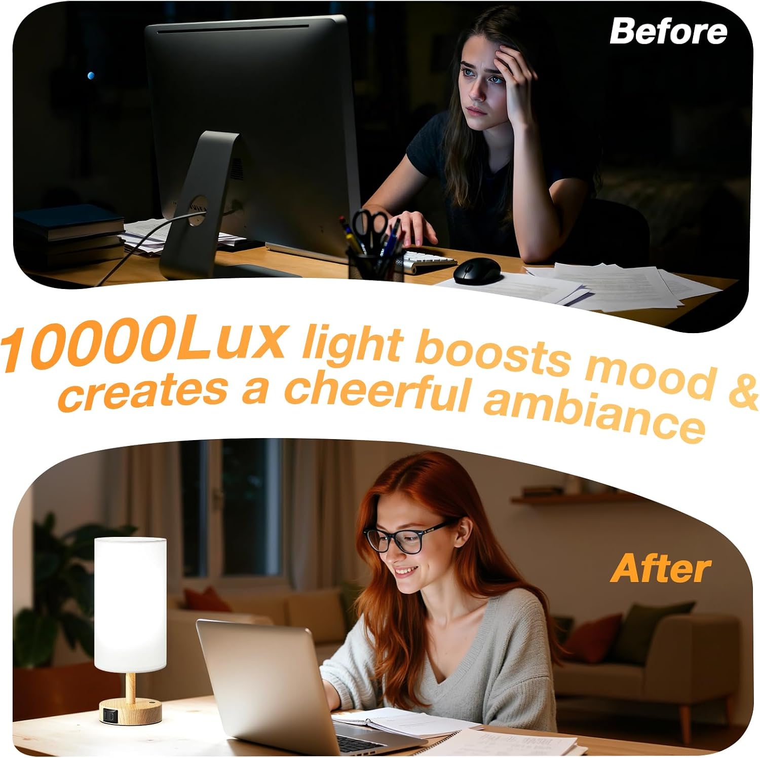 LÁMPARA DE TERAPIA DE LUZ DICOOOL 10000 LUX - 4