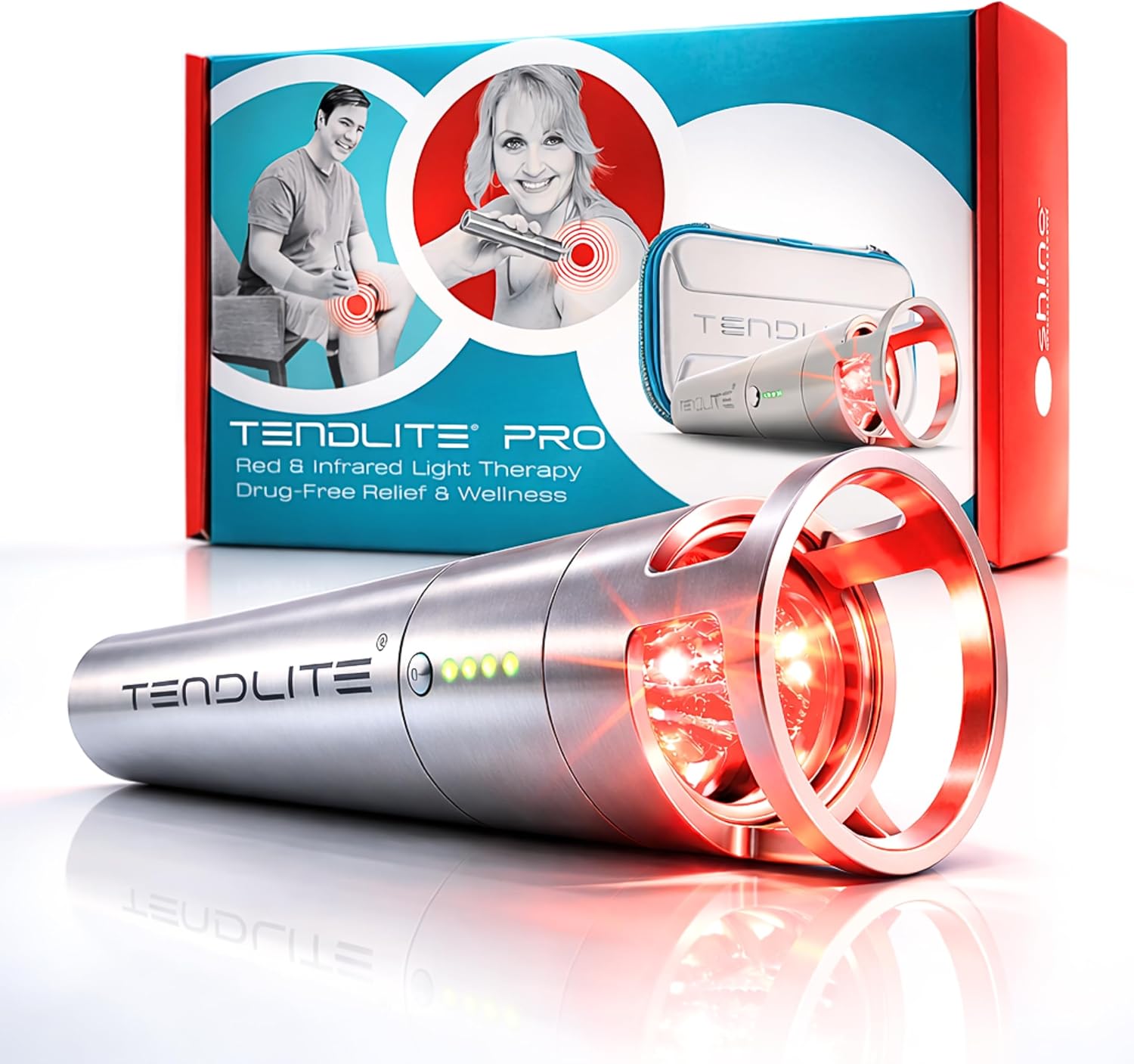 ALMOHADA TERAPÉUTICA SHINE TENDLITE® PRO CON LUZ LED ROJA E INFRARROJA DEEPPOWER™ - 2