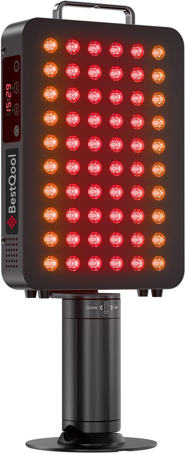 PANEL DE TERAPIA DE LUZ ROJA BESTQOOL FSA-HSA 6 LONGITUDES DE ONDA 140W CON SOPORTE - 1