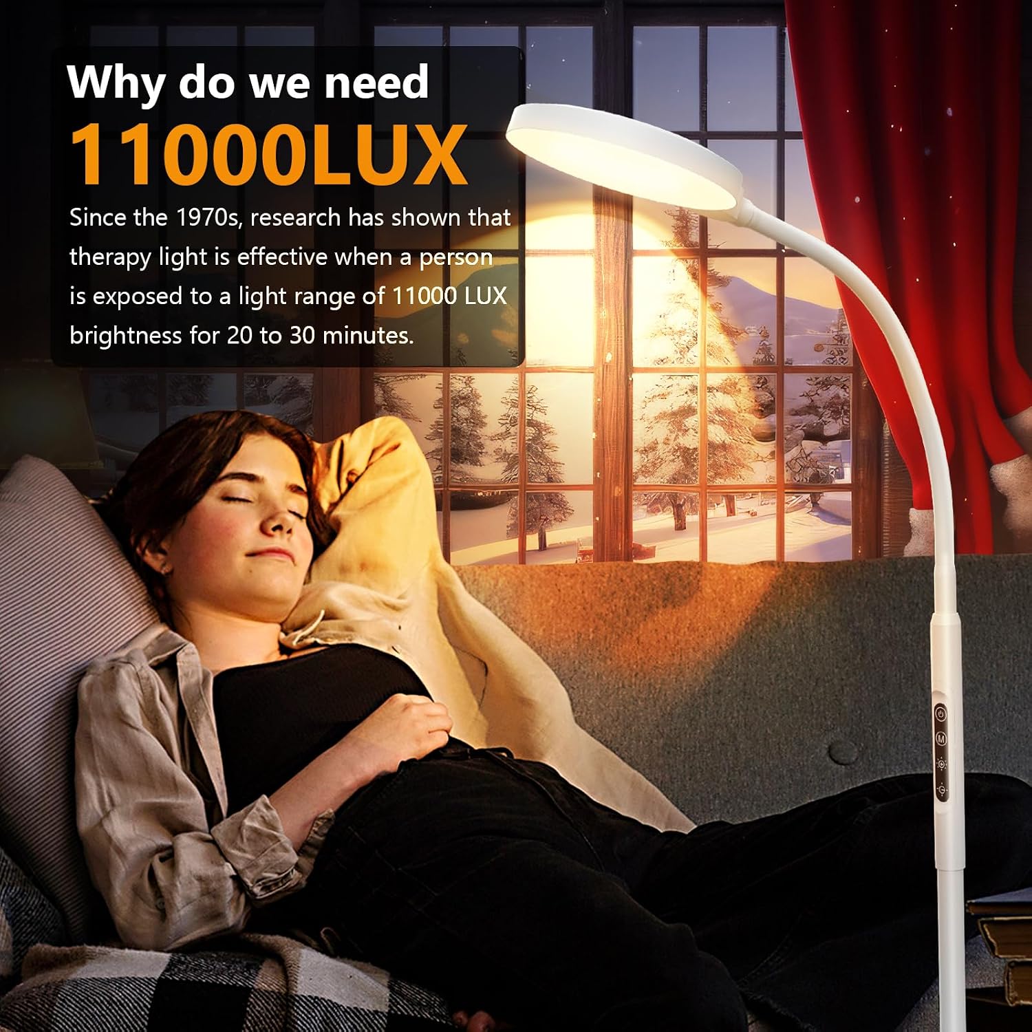LÁMPARA DE TERAPIA DE LUZ AULAIDIK 11000 LUX 3 EN 1 - 3