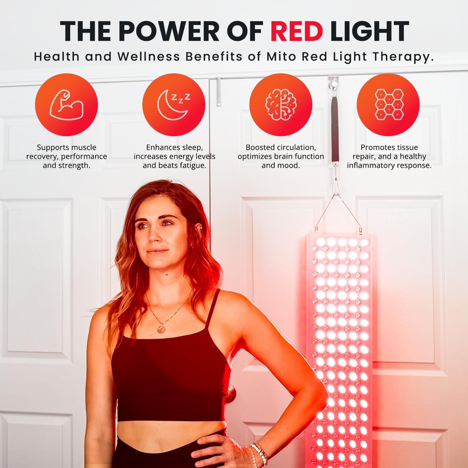 PANEL DE LUZ ROJA MITO RED LIGHT MITOMAX 2.0 PARA TERAPIA FACIAL Y CORPORAL - 3