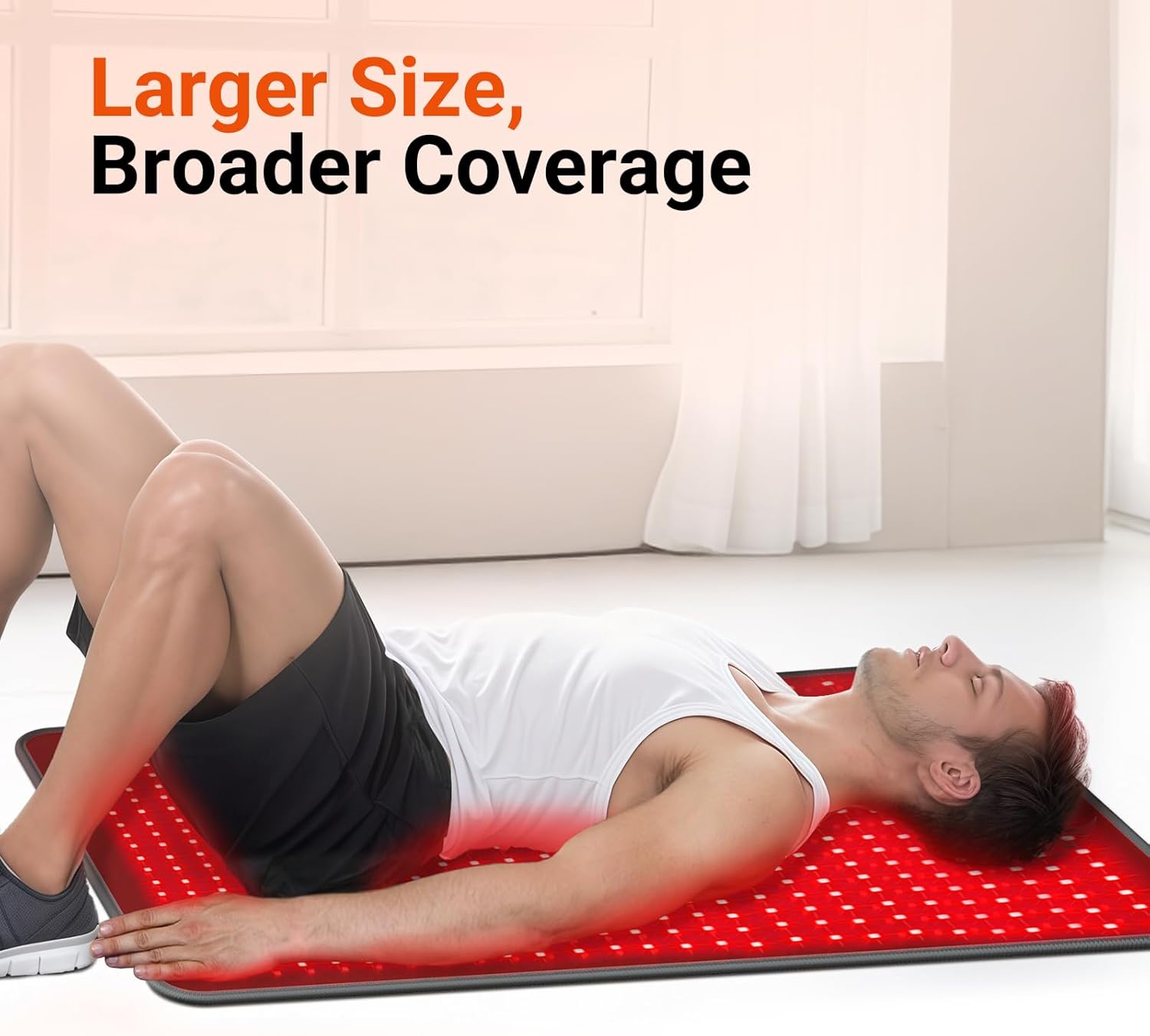 ALMOHADILLA TERAPÉUTICA COMFYTEMP RED LIGHT THERAPY 41.5'' X 26'' 660NM Y 850NM - 4