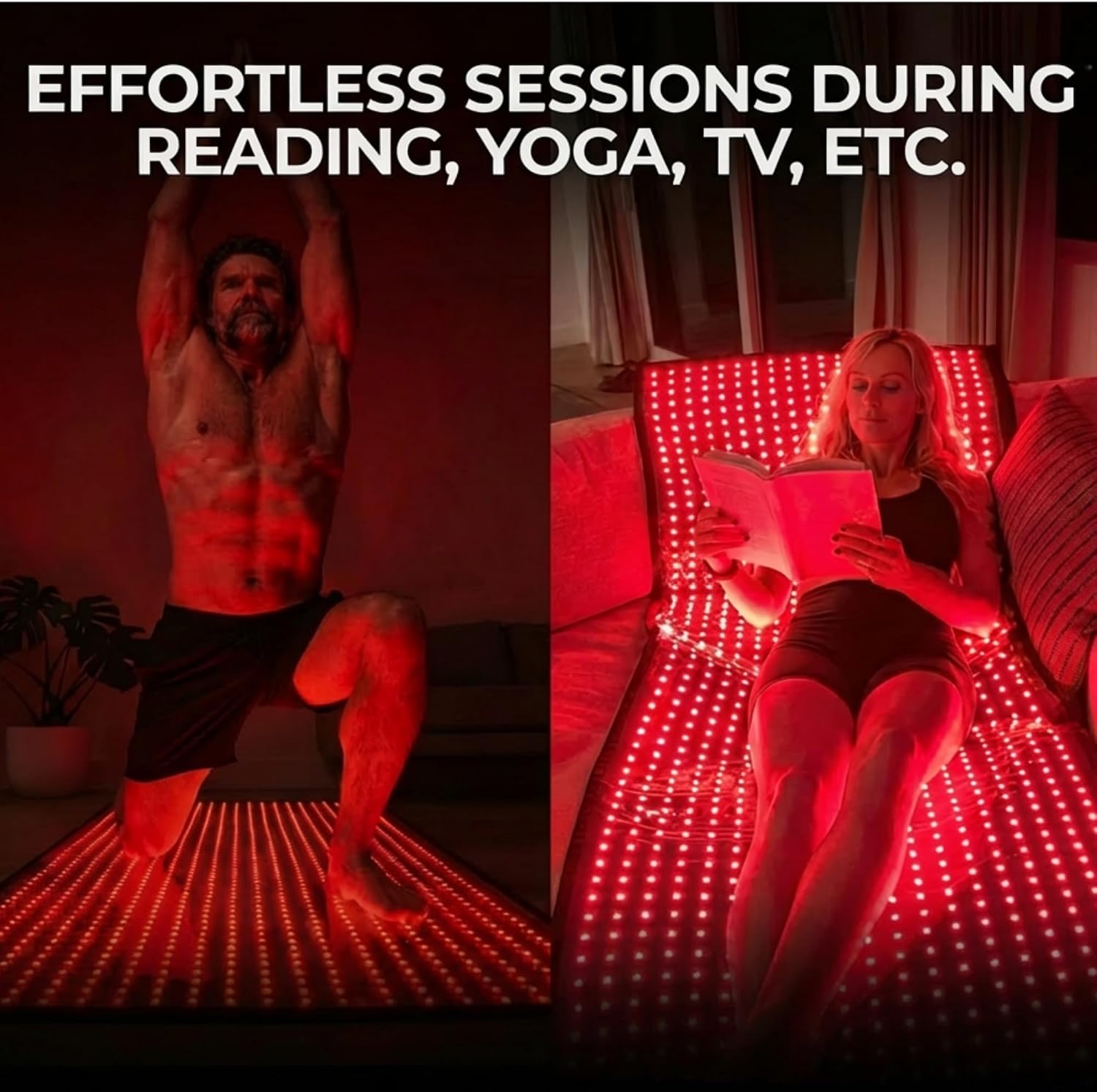 ALMOHADILLA TERAPÉUTICA NUVIO RED LIGHT THERAPY PARA CUERPO CON 5 NIVELES DE INTENSIDAD - 2