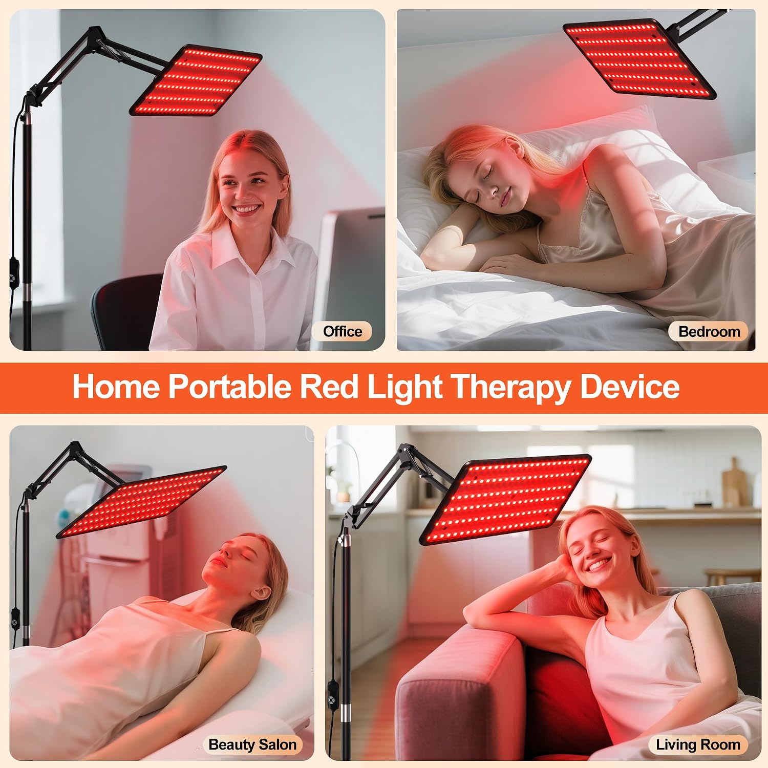 LÁMPARA DE TERAPIA DE LUZ ROJA MORFONE TRI-WAVELENGTH 660NM, 850NM, 940NM - 5