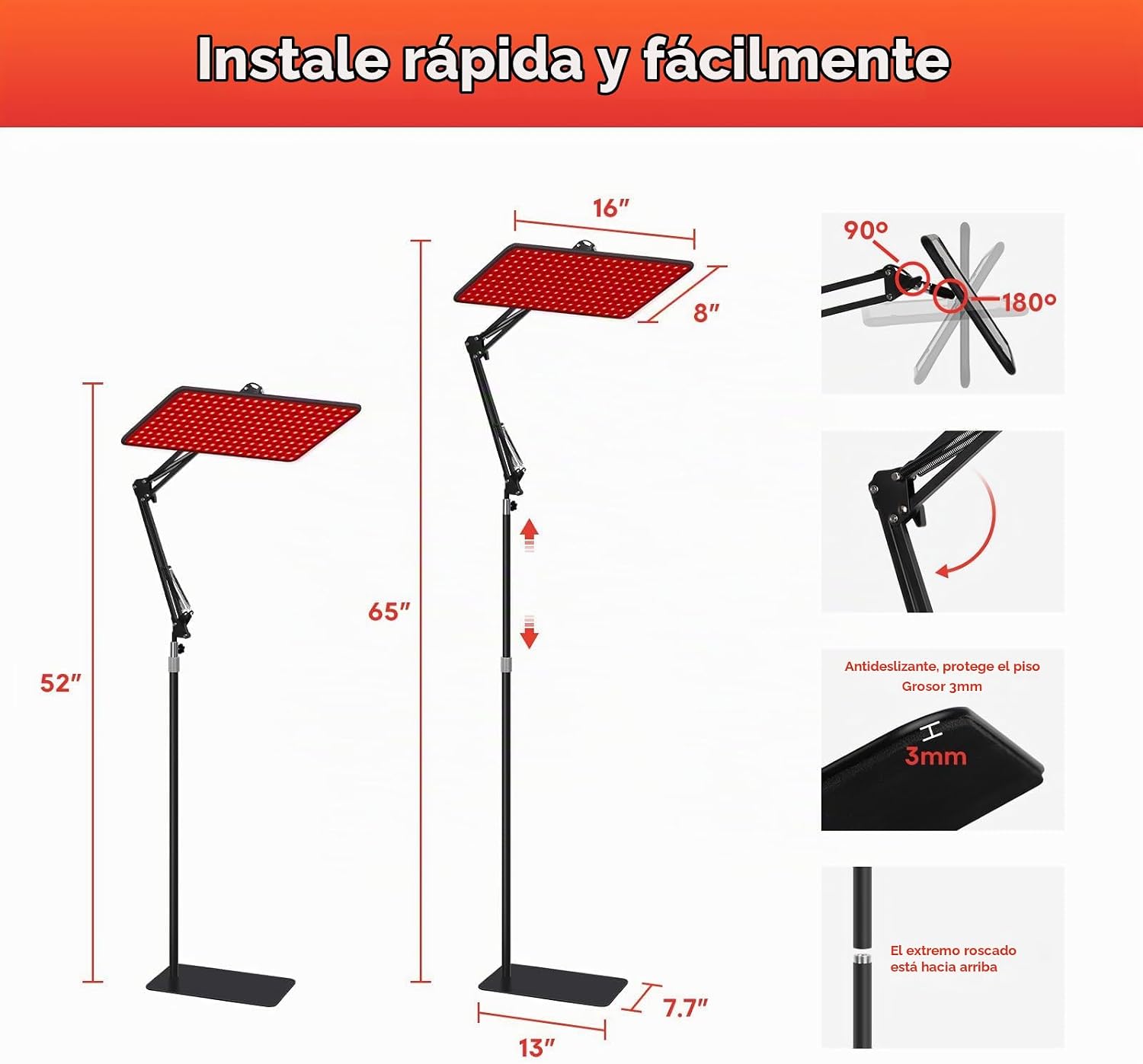 DISPOSITIVO DE TERAPIA DE LUZ ROJA BEICHEN 660NM 850NM 940NM PARA CUERPO Y ROSTRO - 4