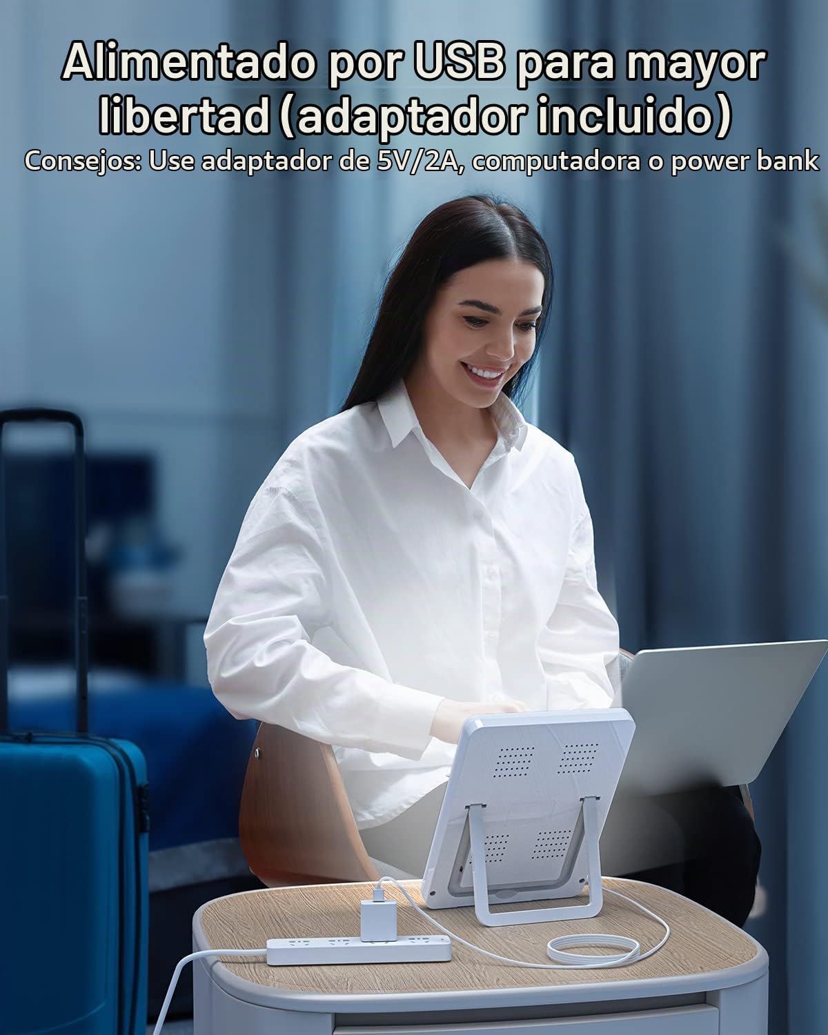 LÁMPARA DE TERAPIA DE LUZ SUXIO 10000 LUX CON TEMPORIZADOR Y MEMORIA - 3