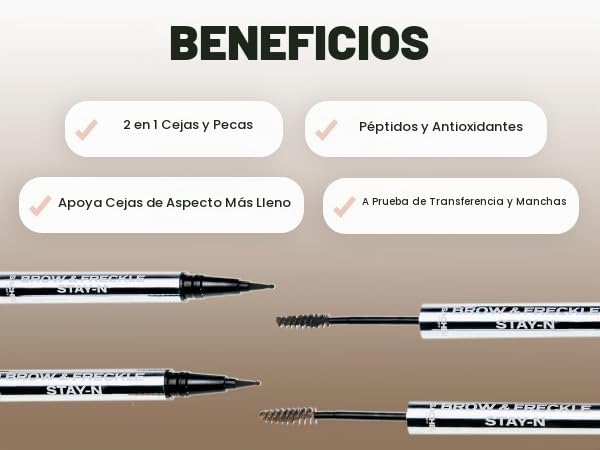 GEL PARA CEJAS Y LÁPIZ DE PECAS SACHEU BROW Y FRECKLE STAY-N BLONDE ROAST - 4